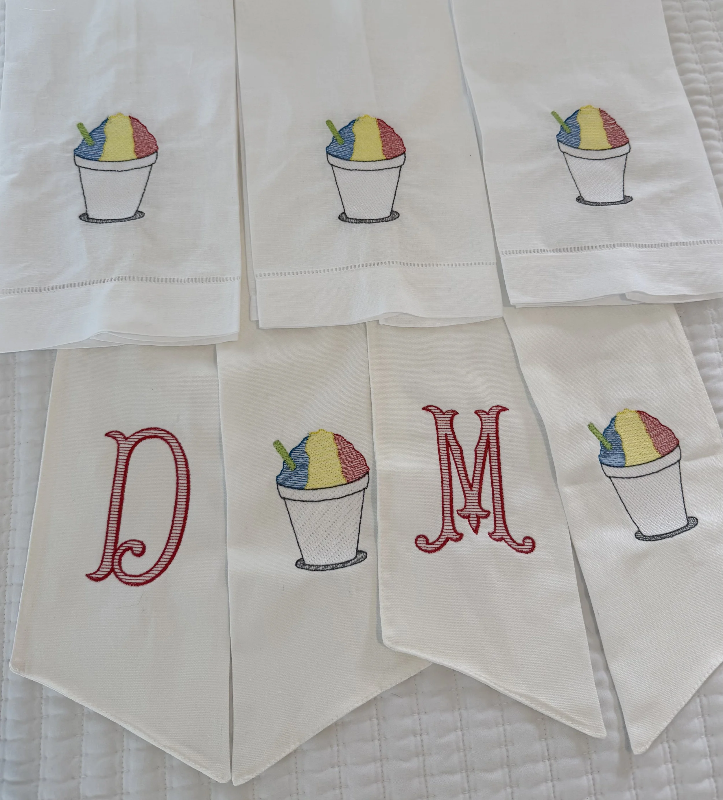 Snow cone Wreath Sash