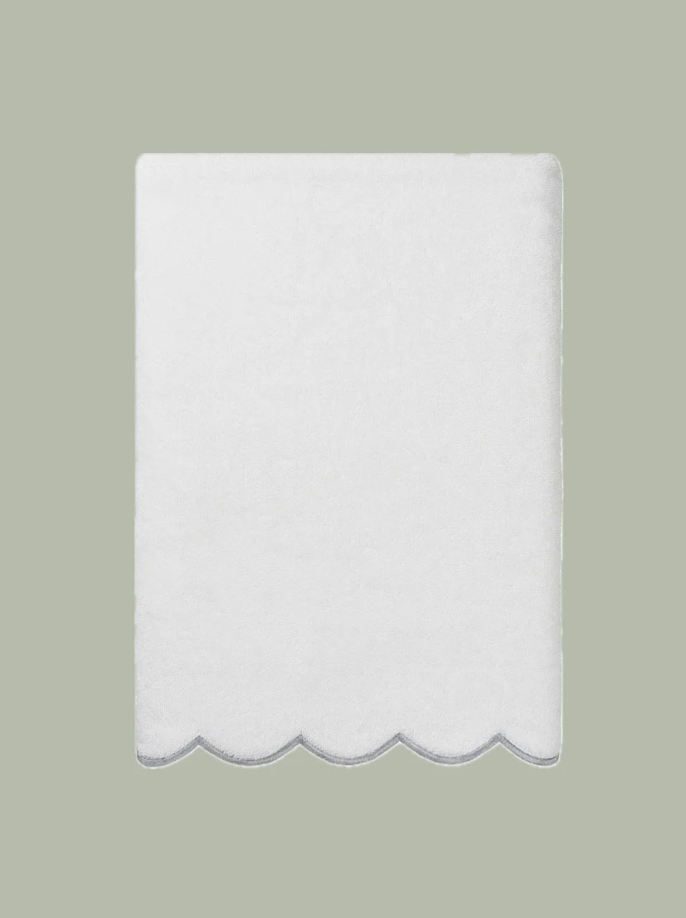Simple Scalloped Edge BATH Towel
