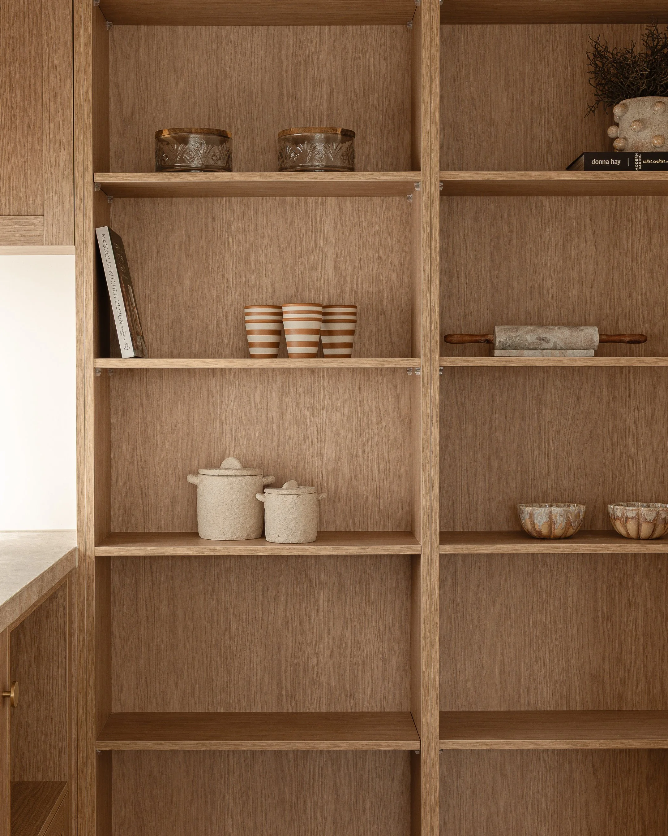 boston oak polytec pantry