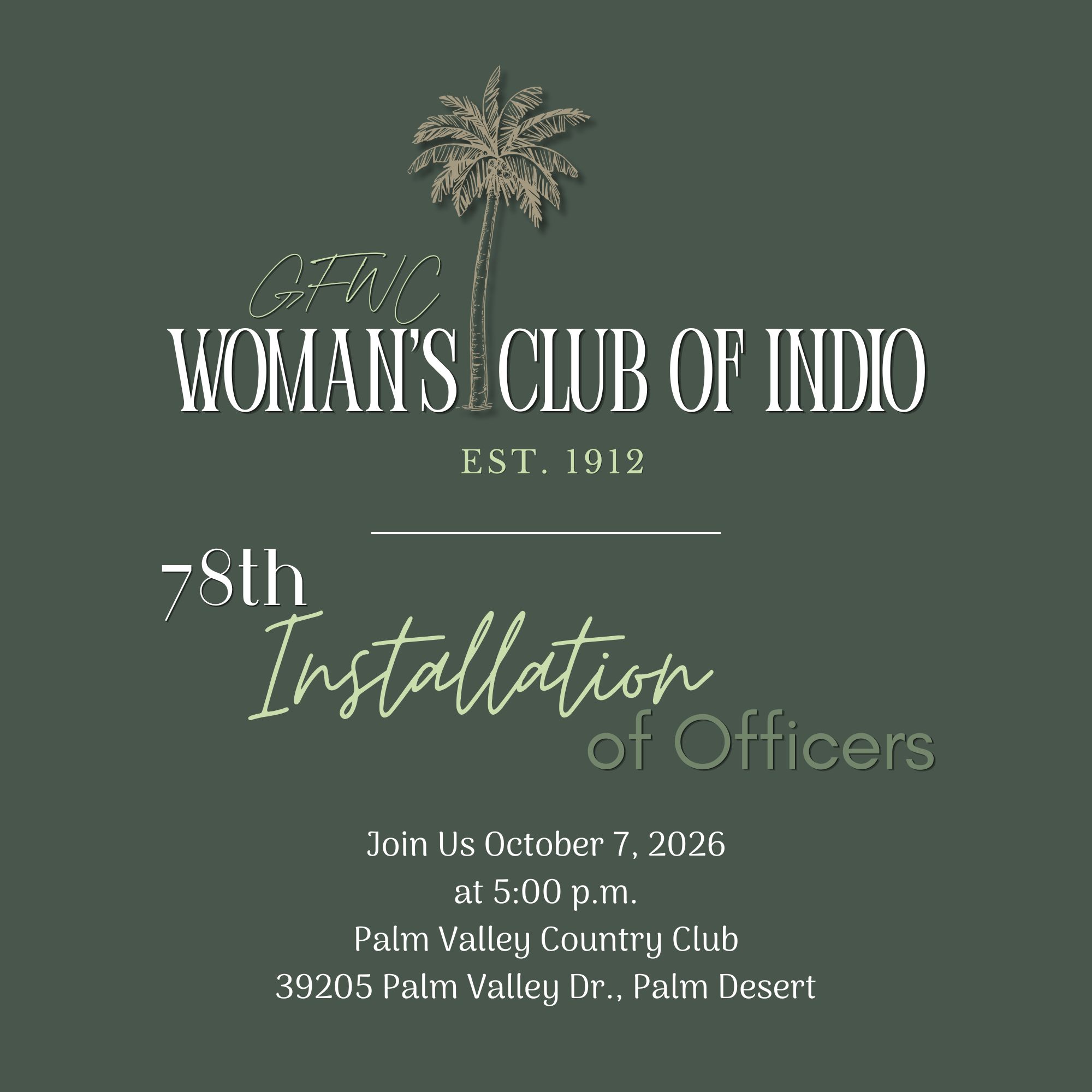 October General Meeting &amp; Officer Installation Ceremony