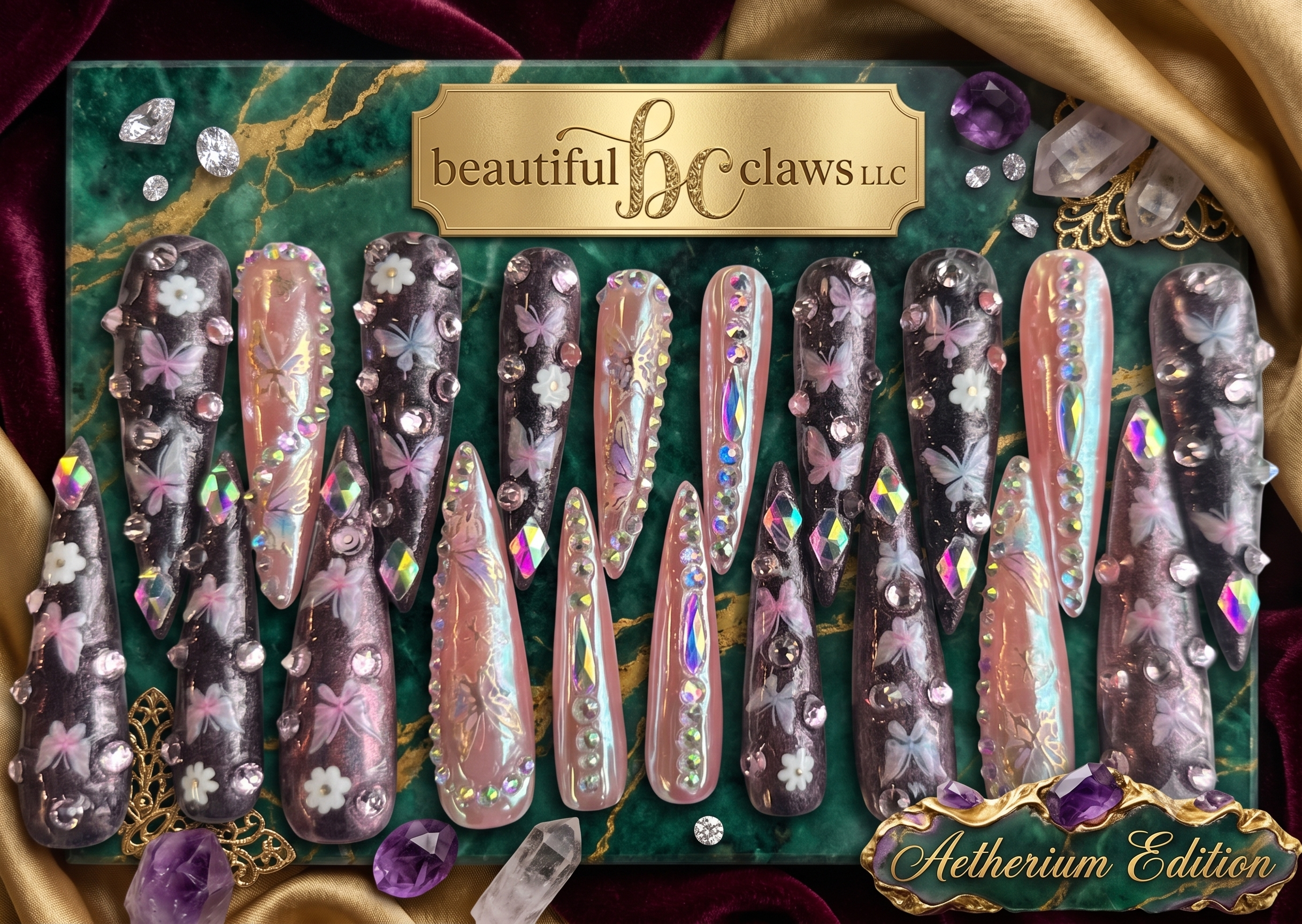 Moonlight Bloom Press-On Nails