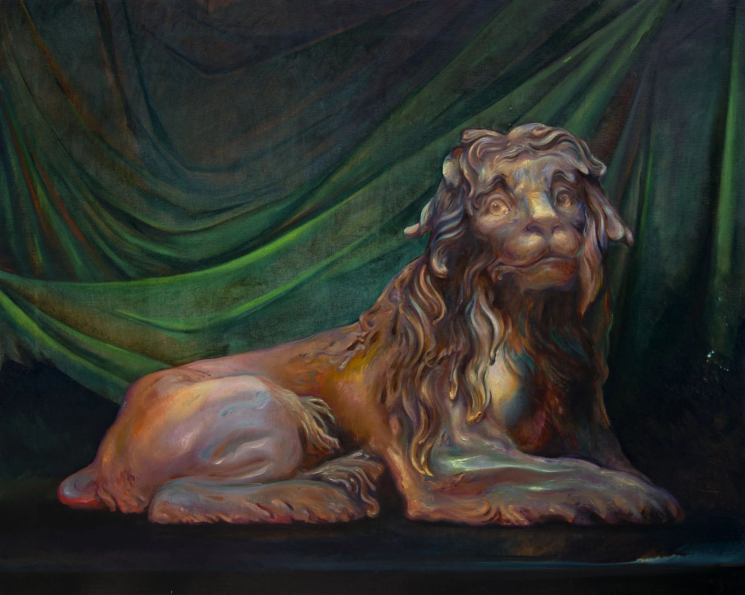 The Cowardly Lion, oil on canvas • 18x25 inches