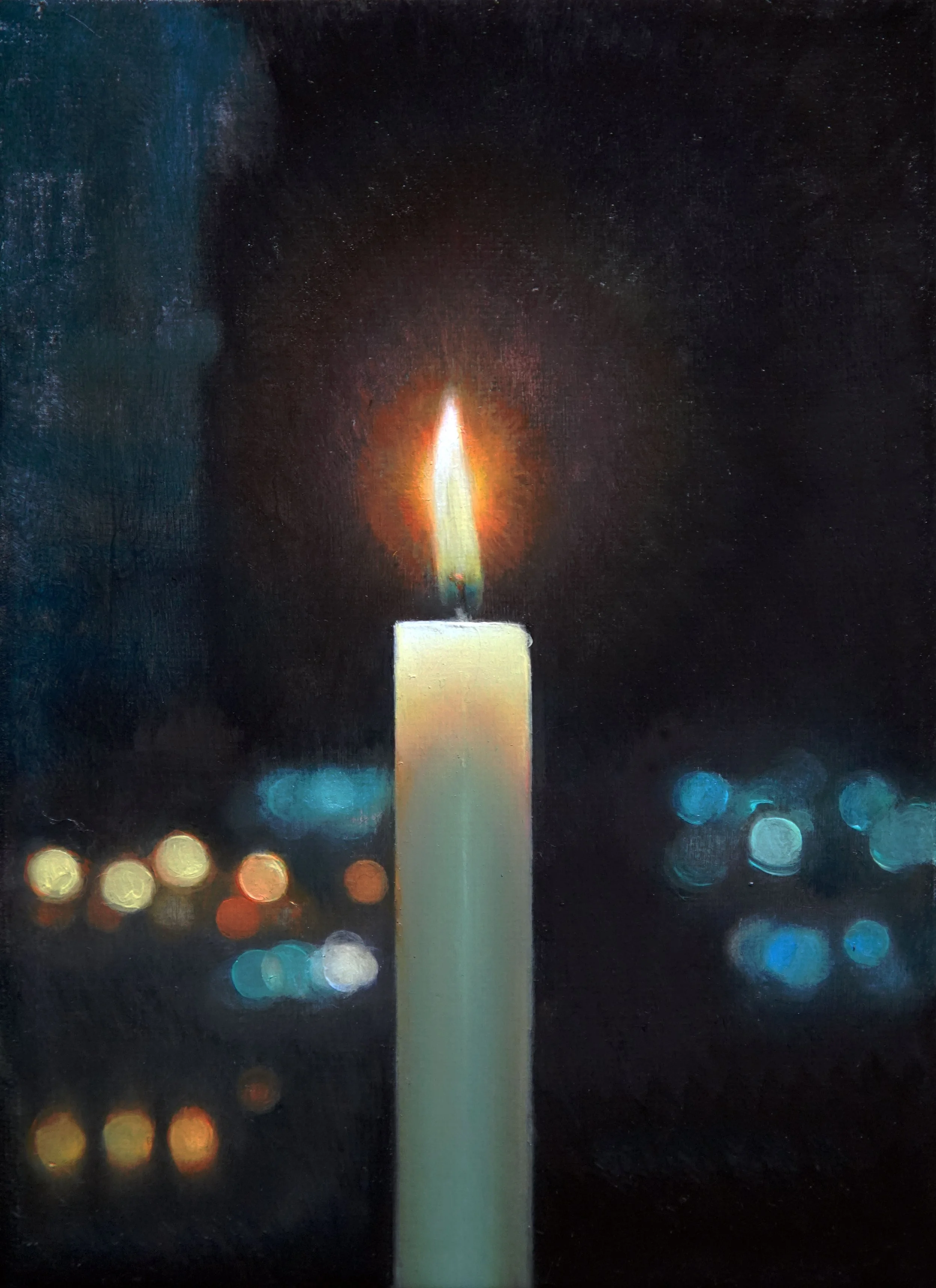 Night Life, oil on canvas • 5x7 inches