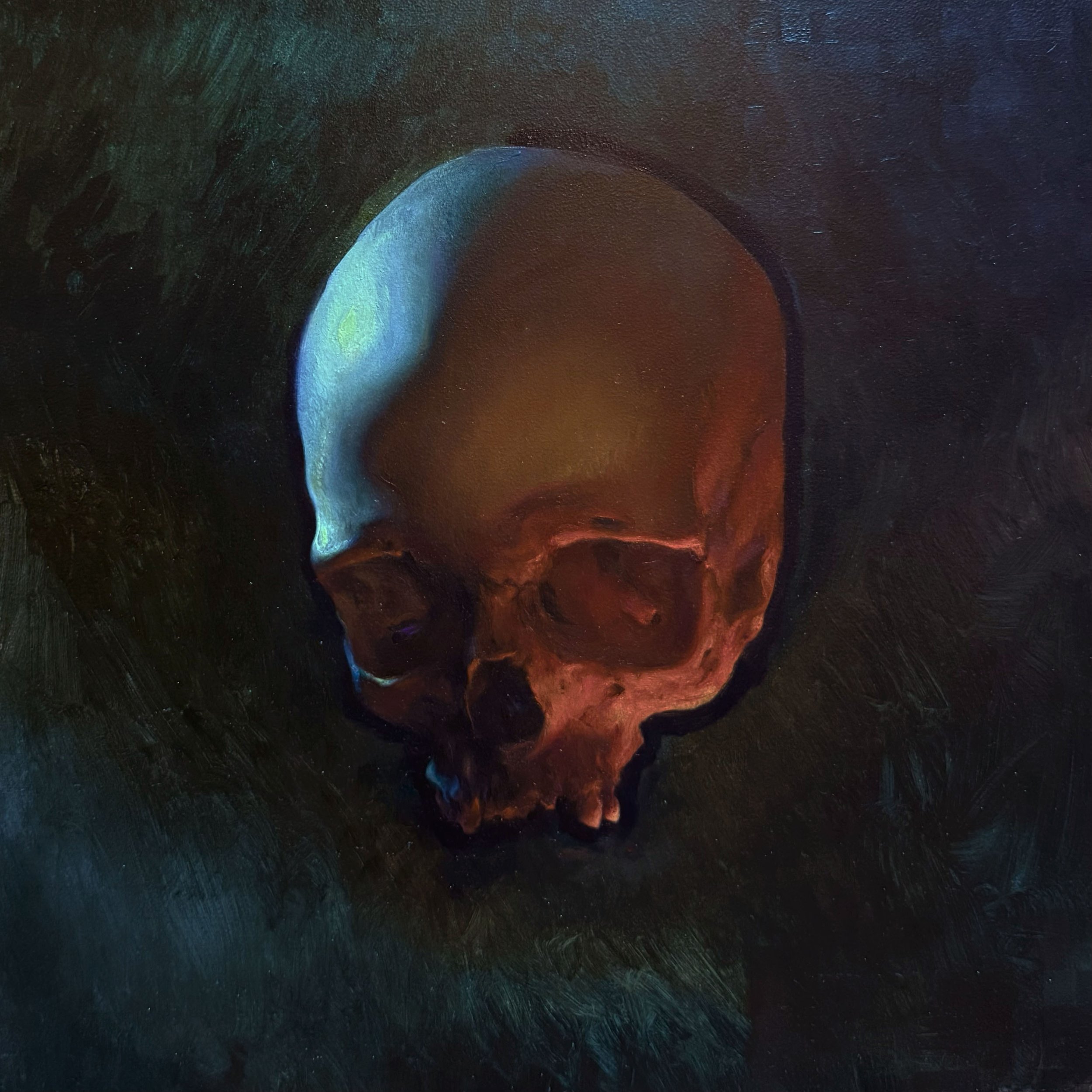 Memento Mori V, oil on aluminum • 12x12 inches
