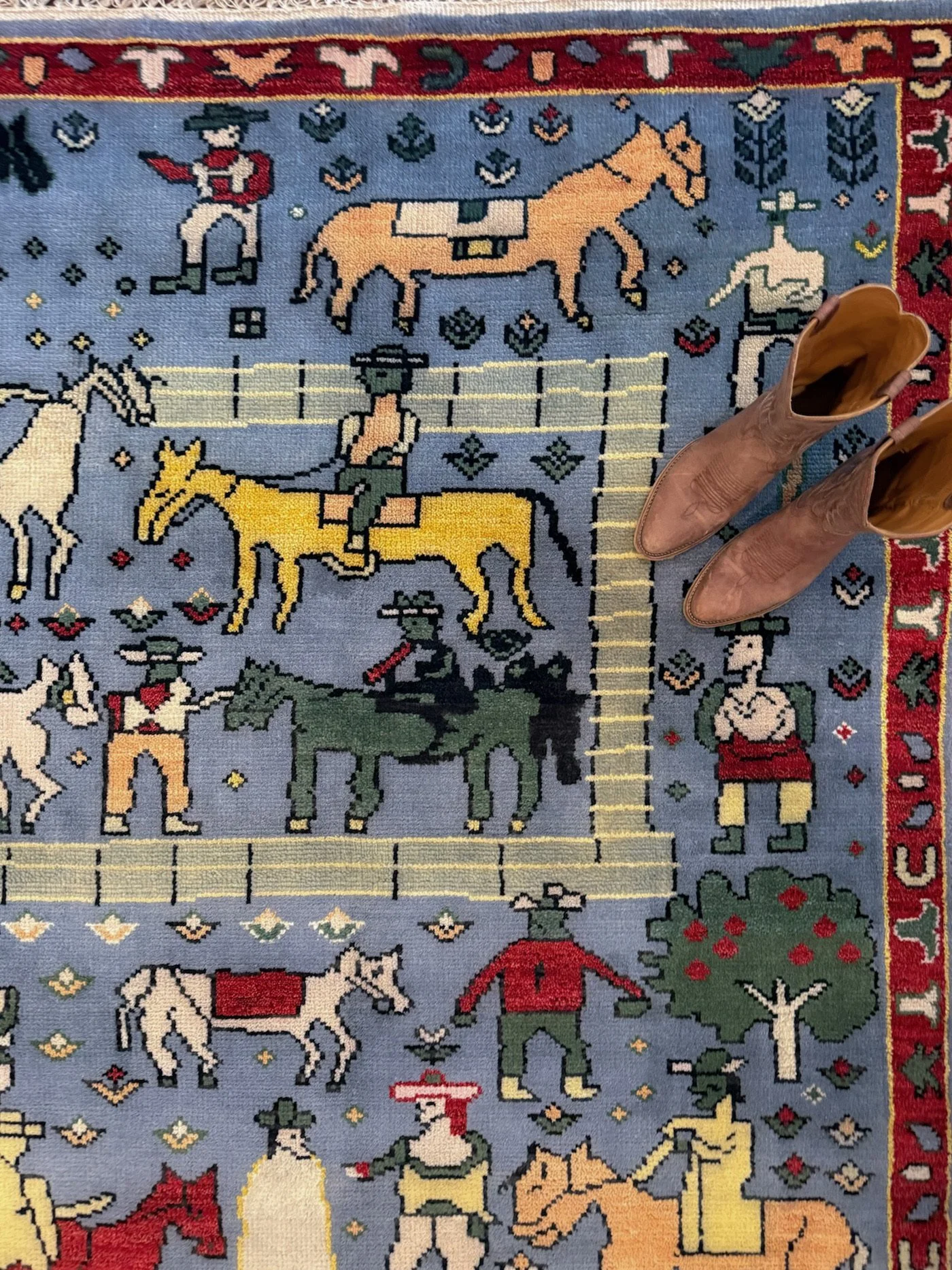 8x10 | Western Folk Art Rug