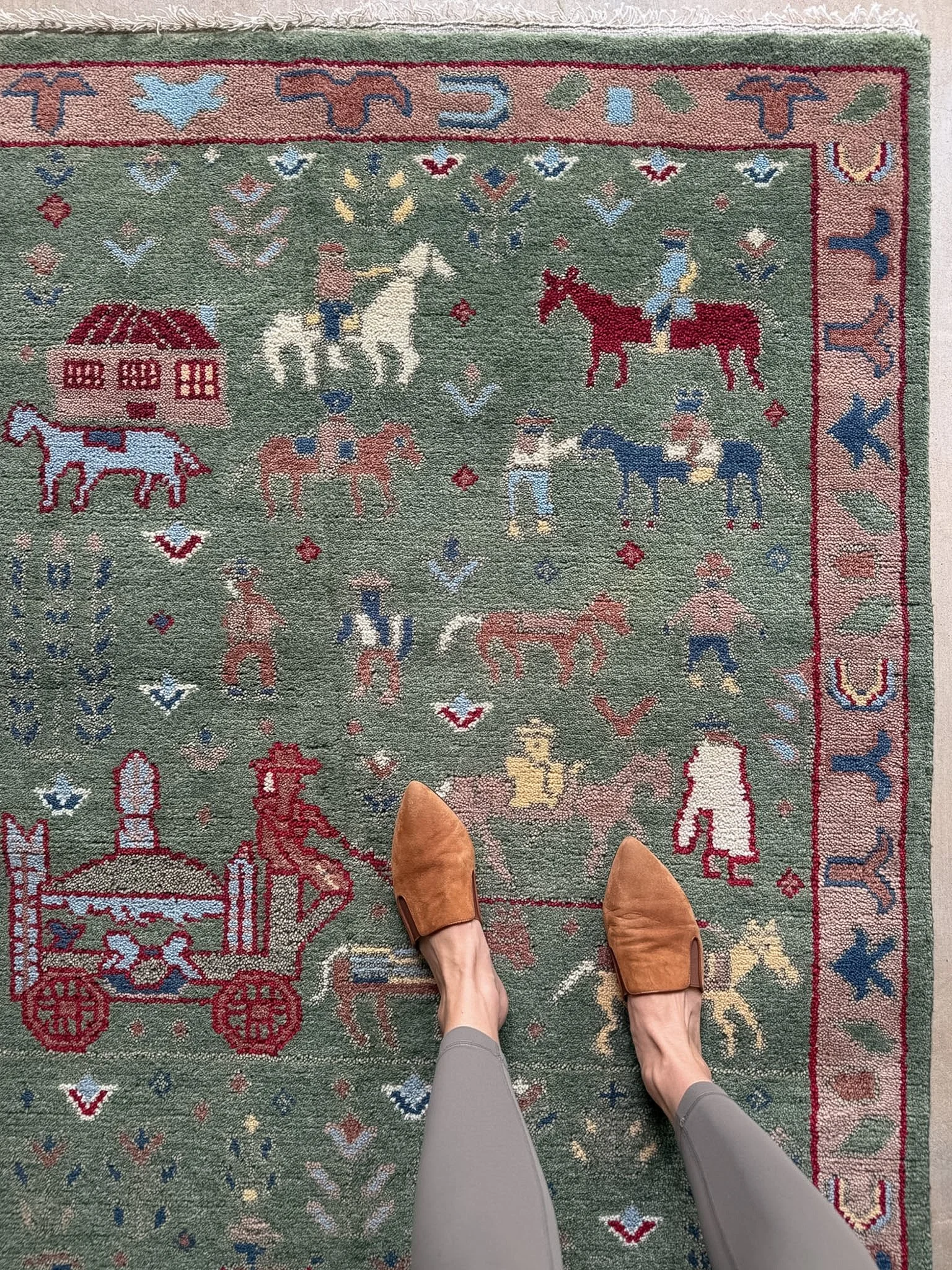 4'x6' | Folk Art Western Rug