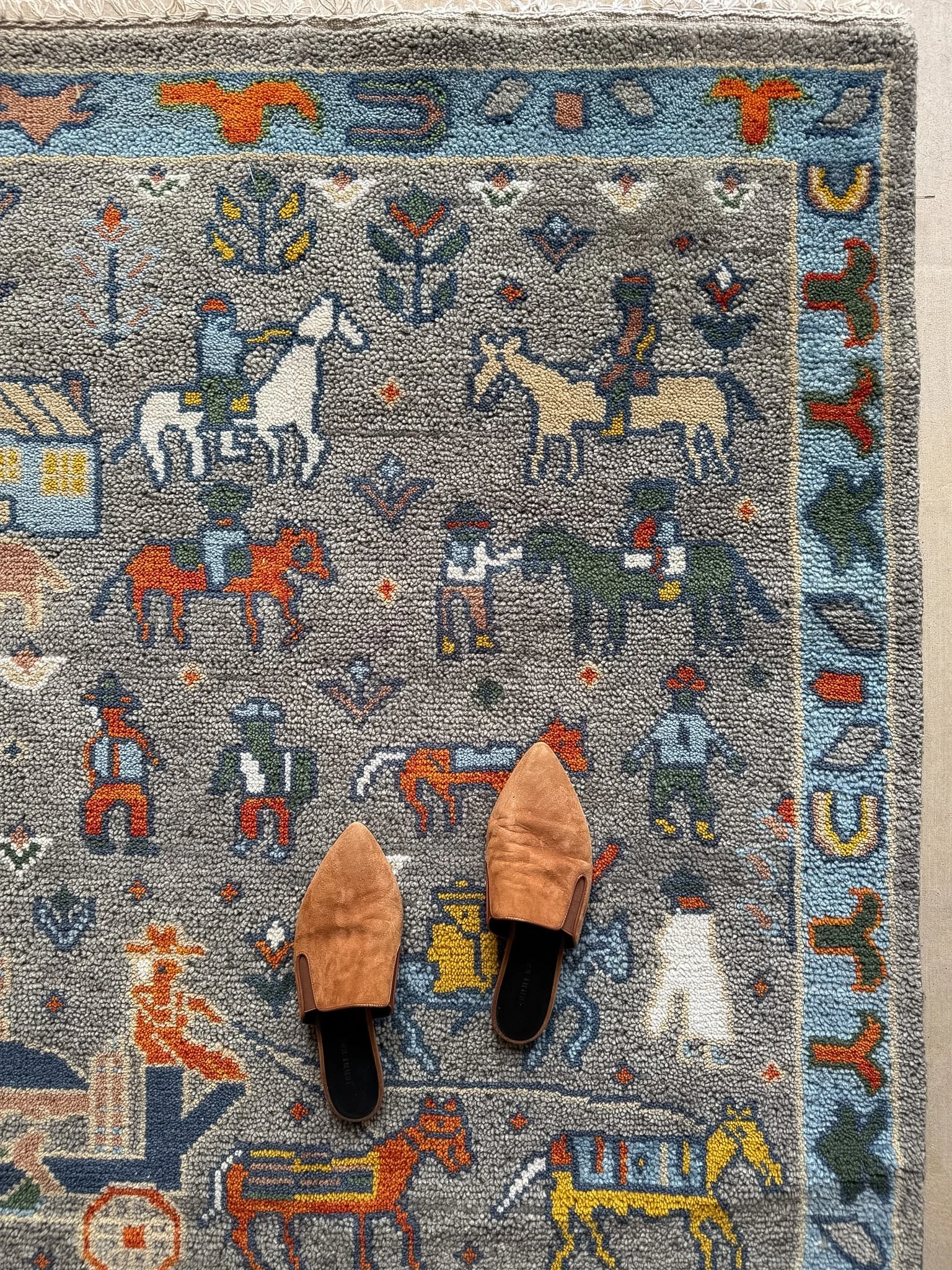4'x6' | Folk Art Western Rug
