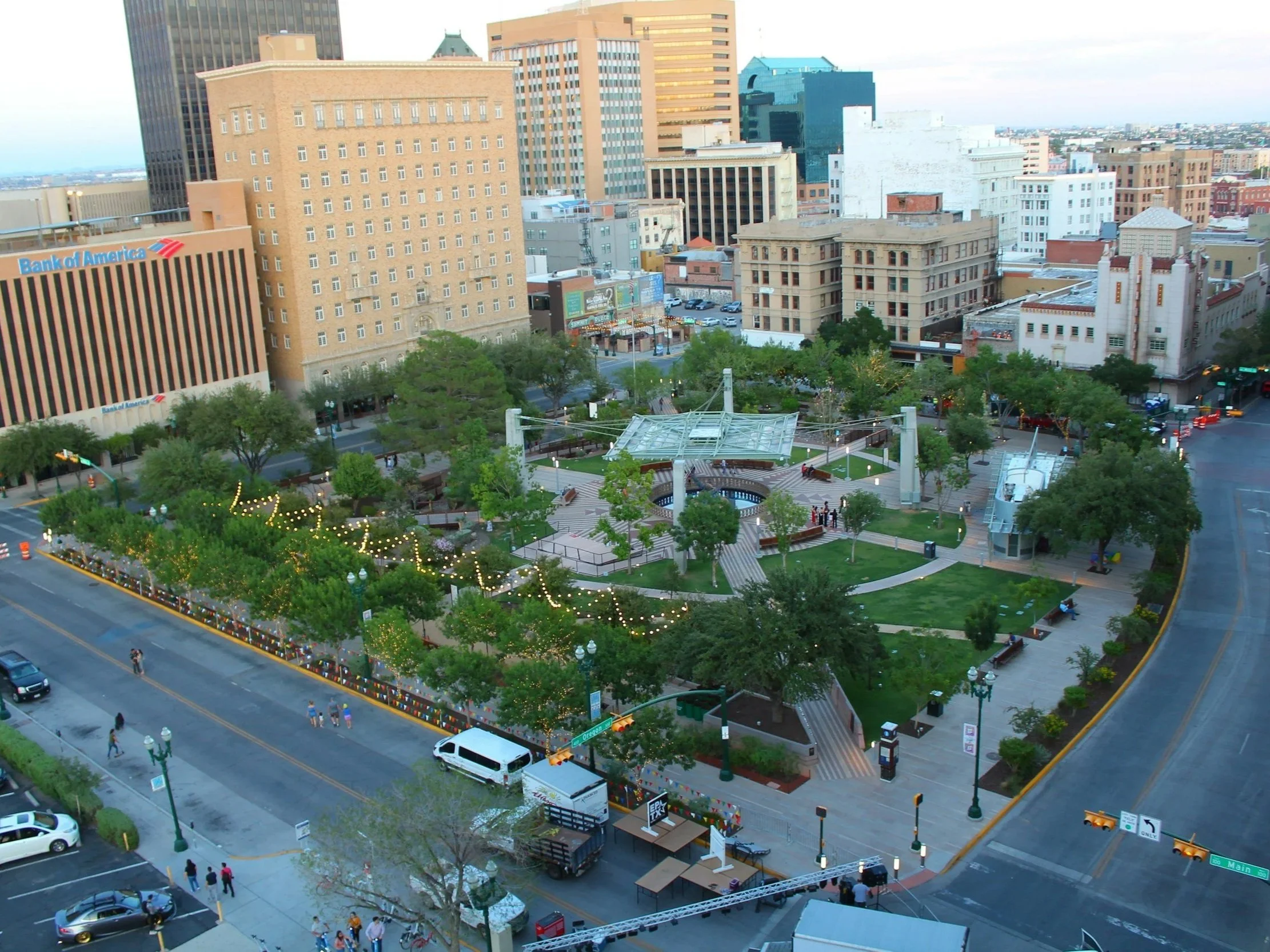 San Jacinto Plaza in Downtown El Paso