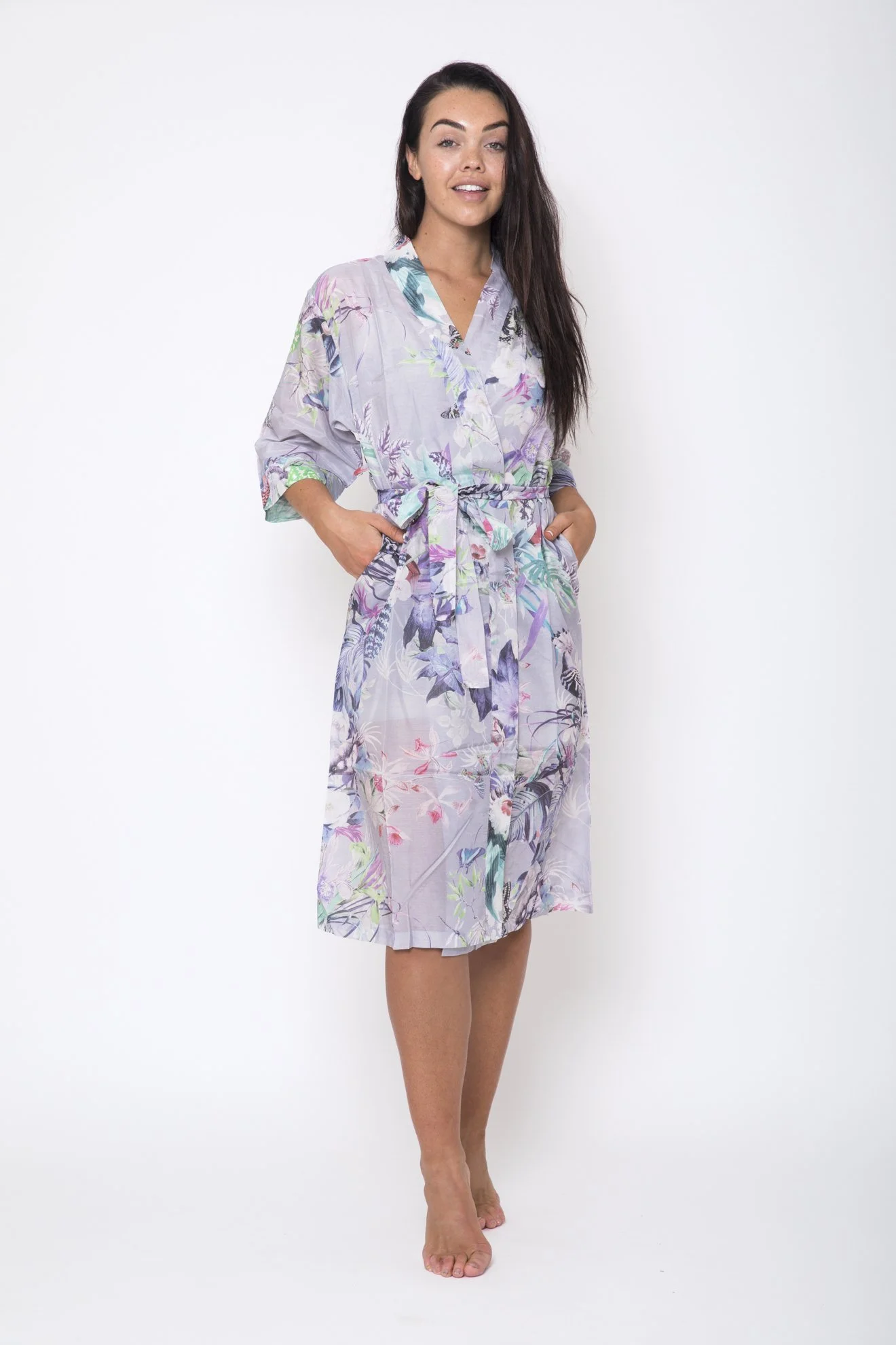 Hana Premium Silk and Cotton Summer Robe
