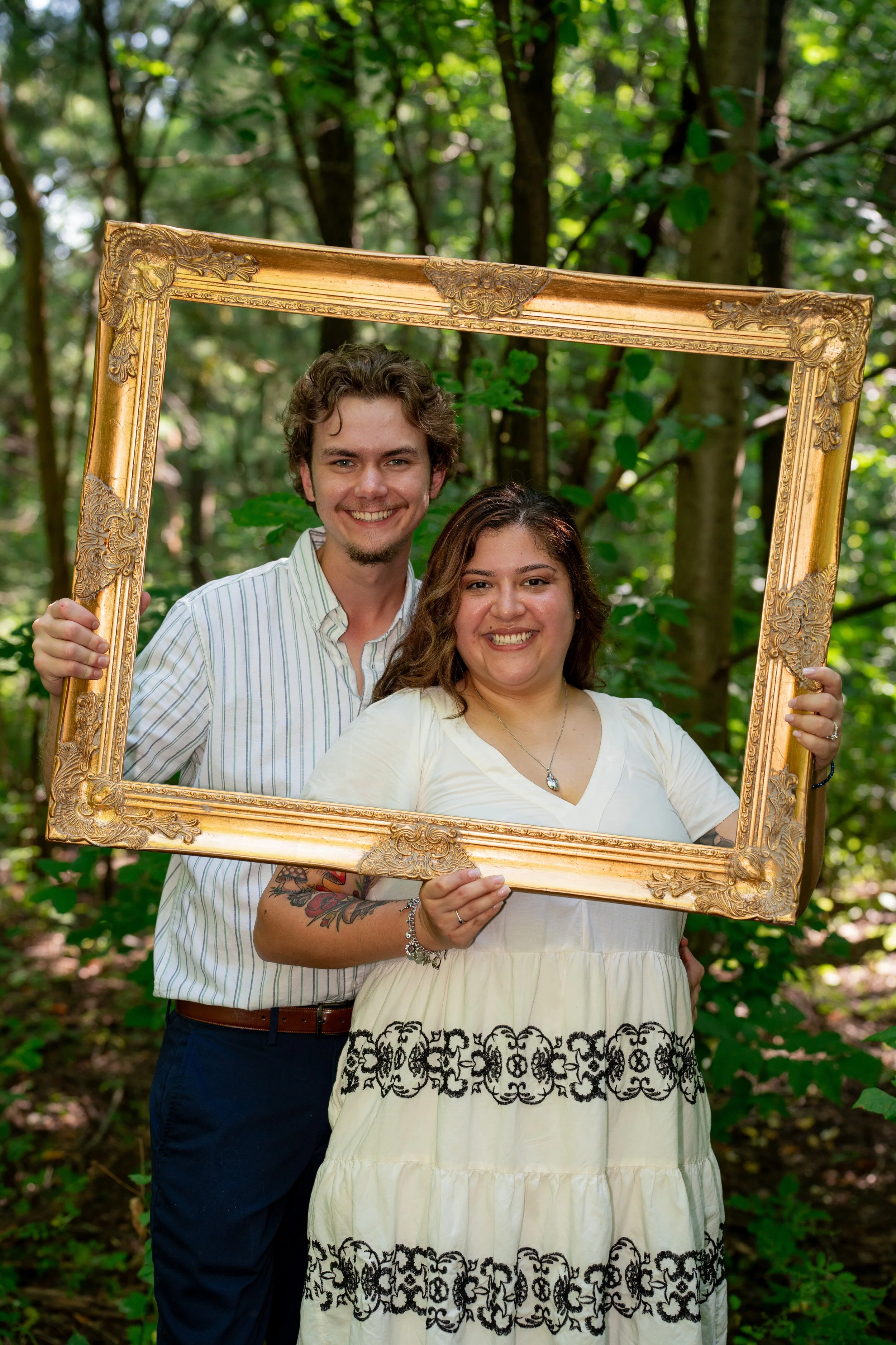 Urban engagement portraits for couples who want a modern, stylish, and romantic photography experience.