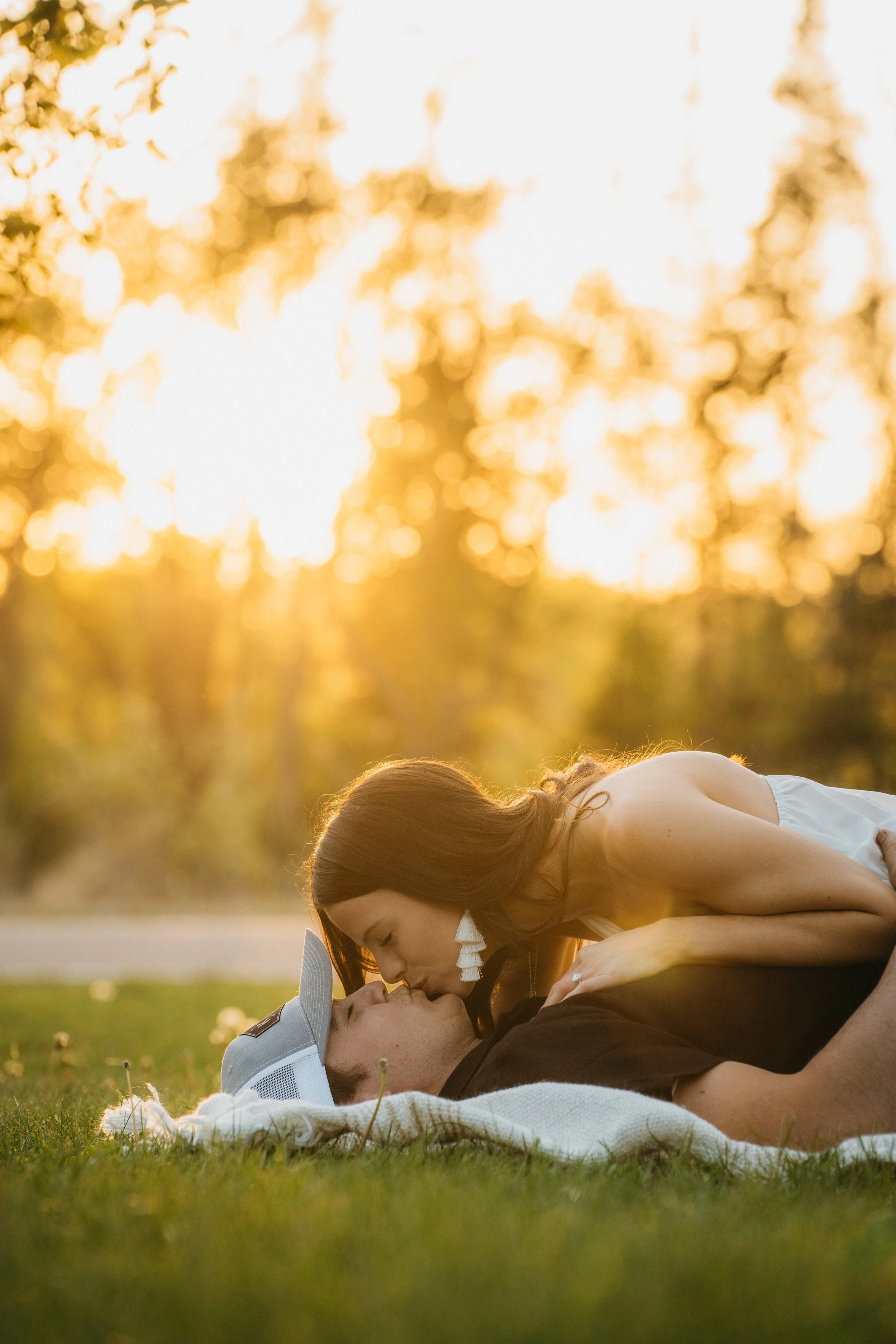 omantic engagement photography by Federico Weddings, capturing the natural connection, love, and excitement between two people before their wedding day.