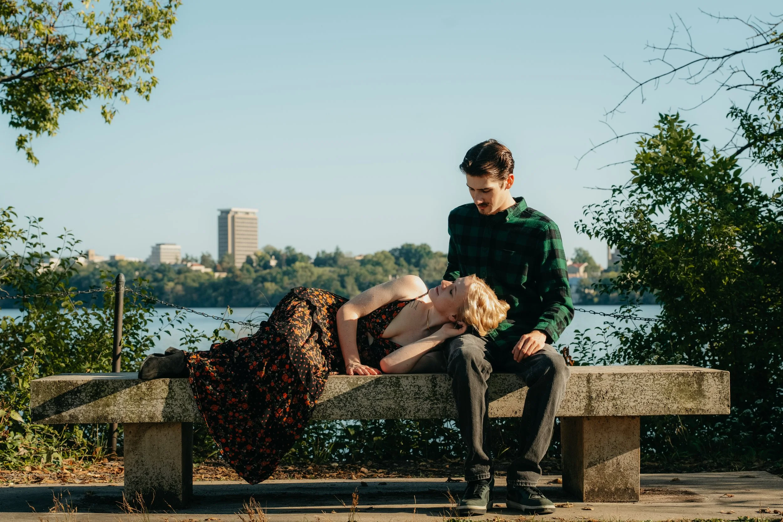 Engagement photography in Madison, Wisconsin, capturing timeless couple portraits with emotion, elegance, and intention.