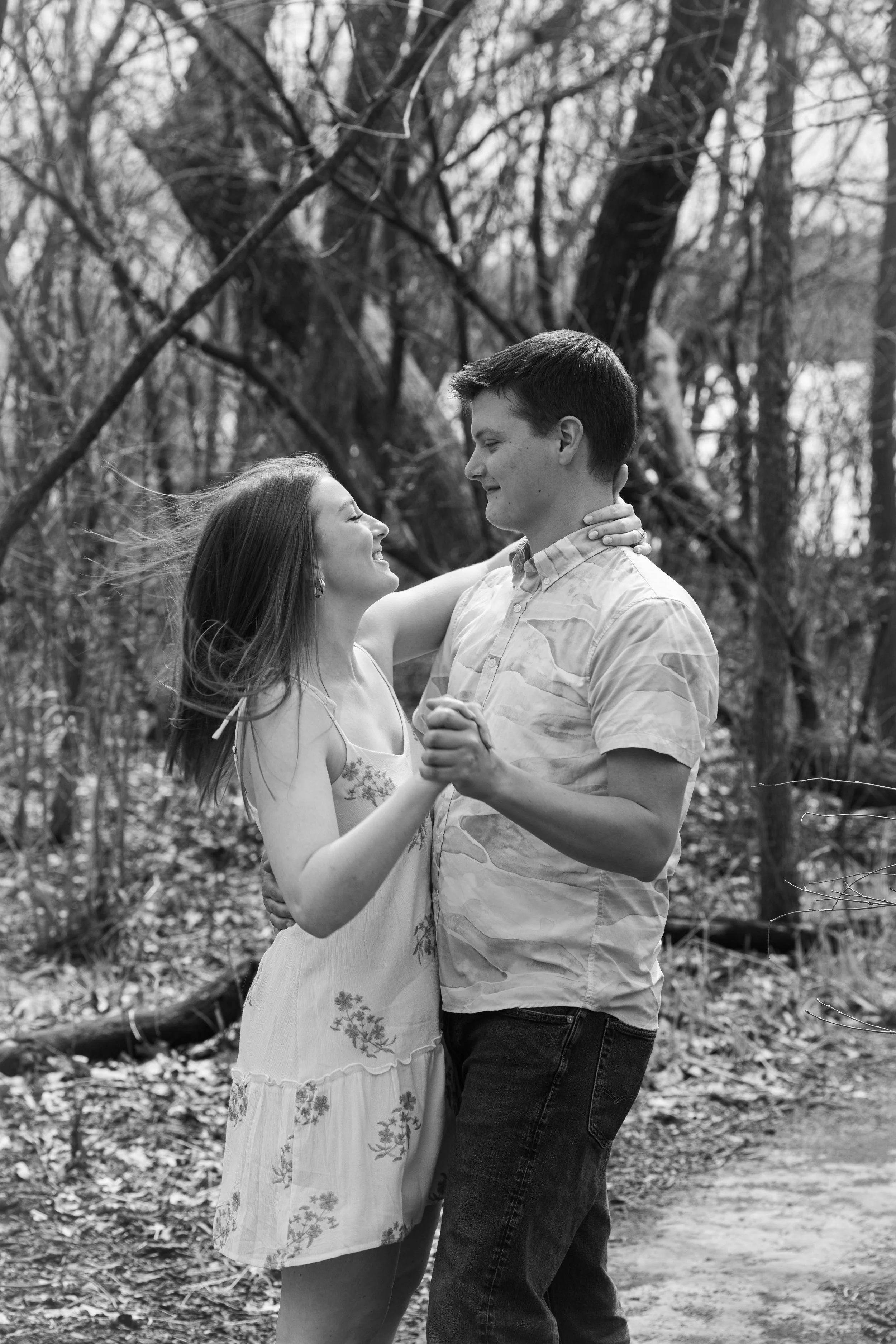 A timeless engagement portrait showing the love, connection, and confidence of a couple before their wedding.