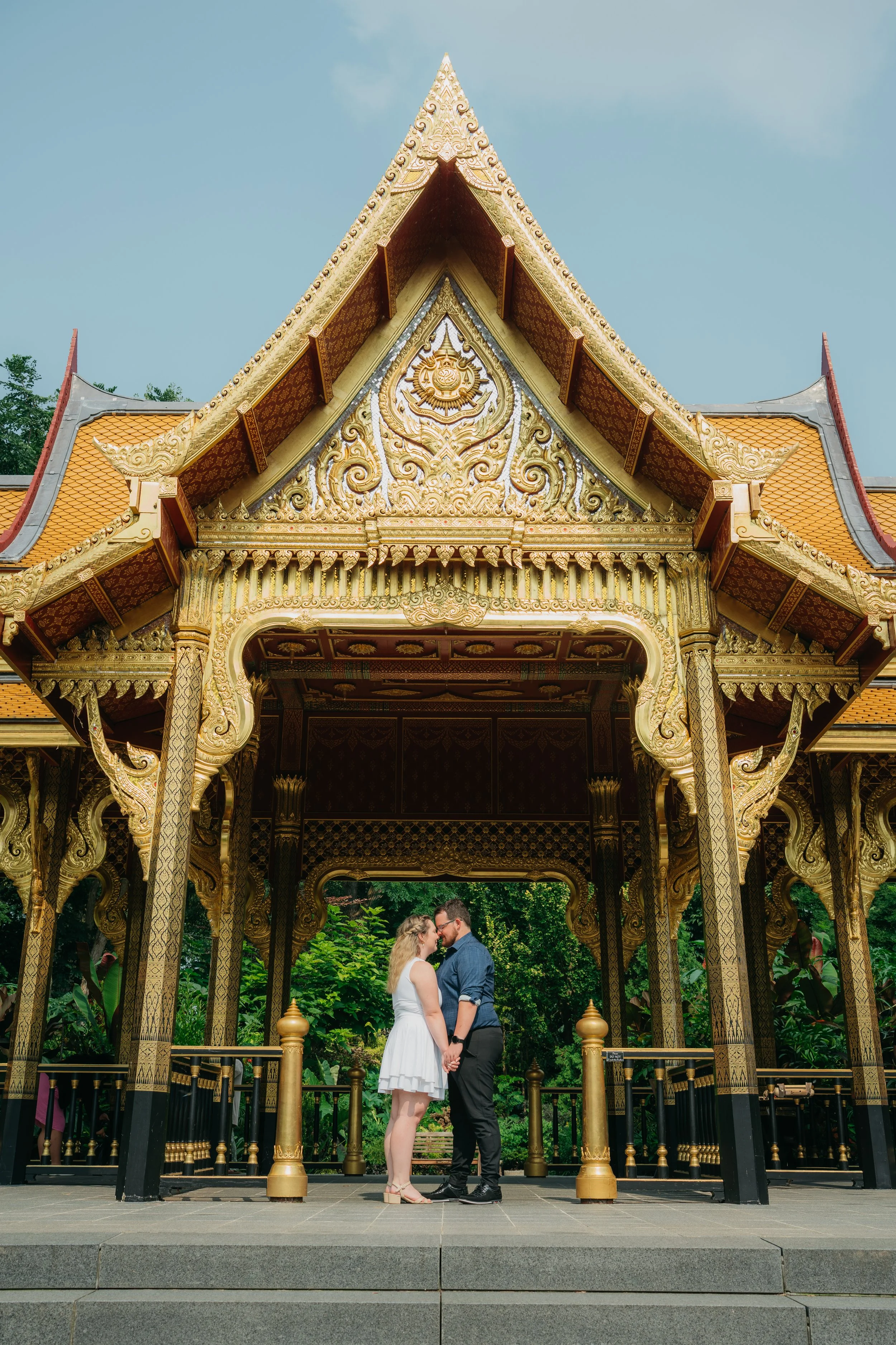 A romantic engagement portrait designed to celebrate the couple’s connection before their wedding day.