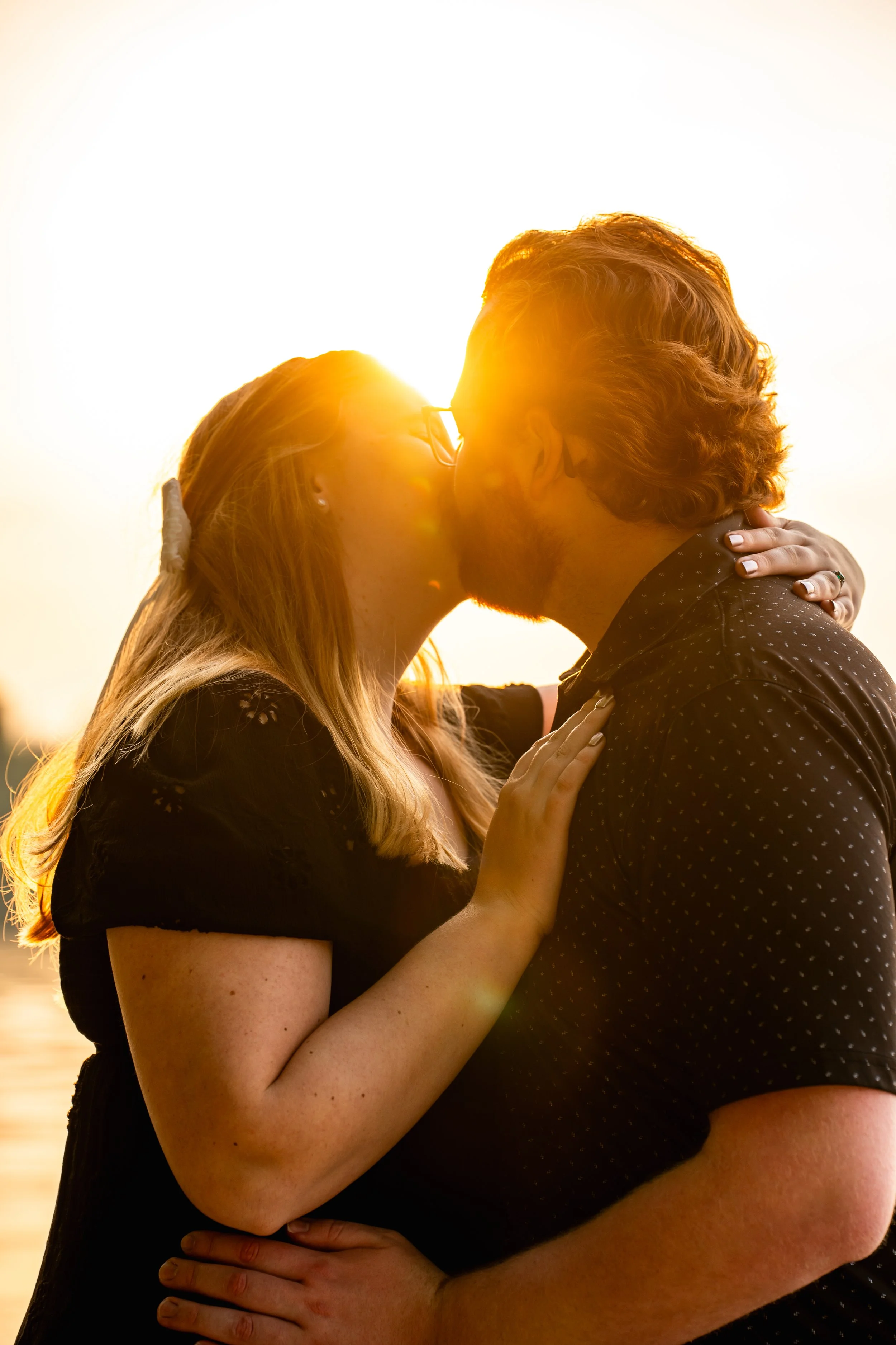 A beautiful couple portrait capturing the intimacy, joy, and connection of an engagement season.