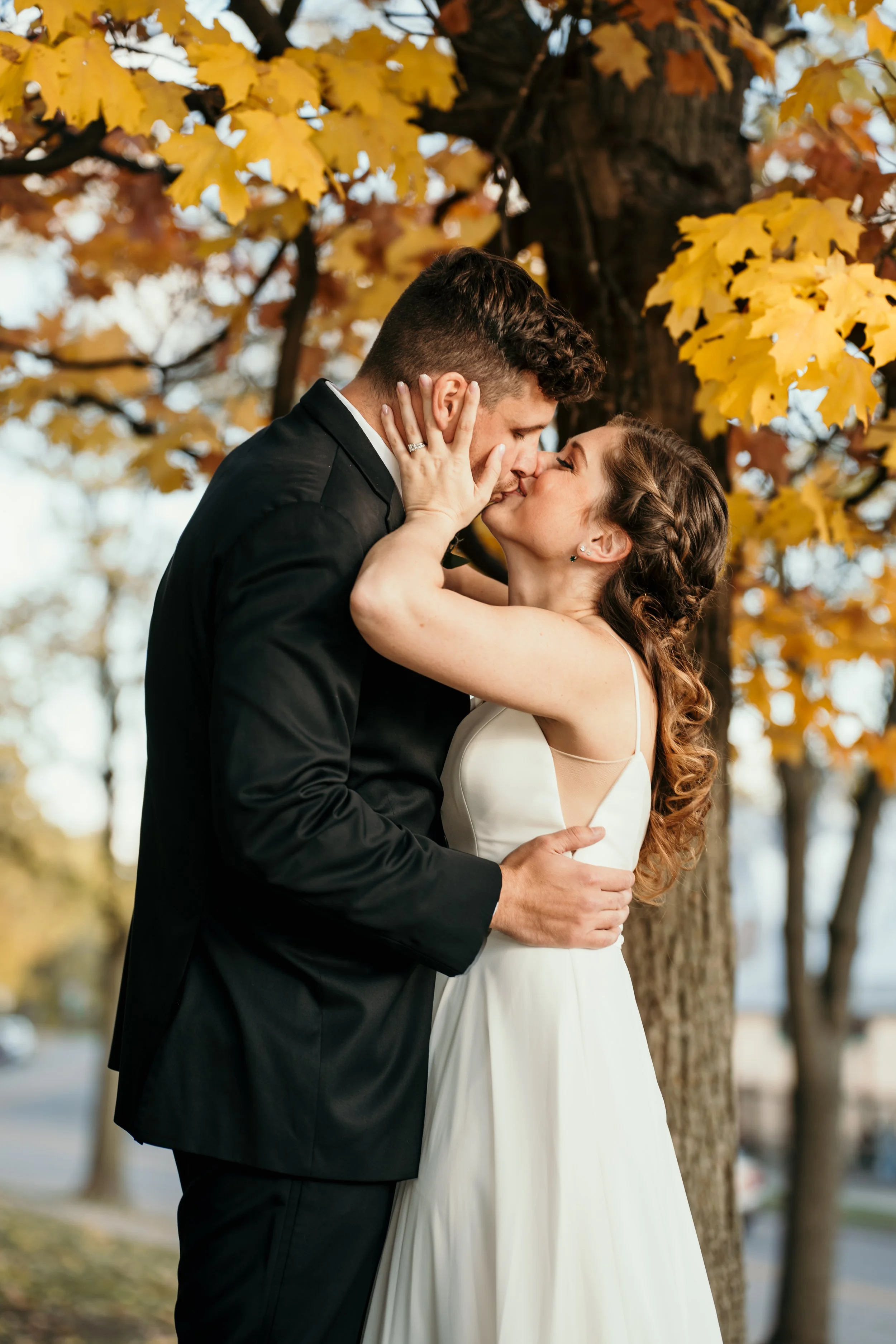 A stylish wedding party portrait created with energy, personality, and timeless wedding storytelling.