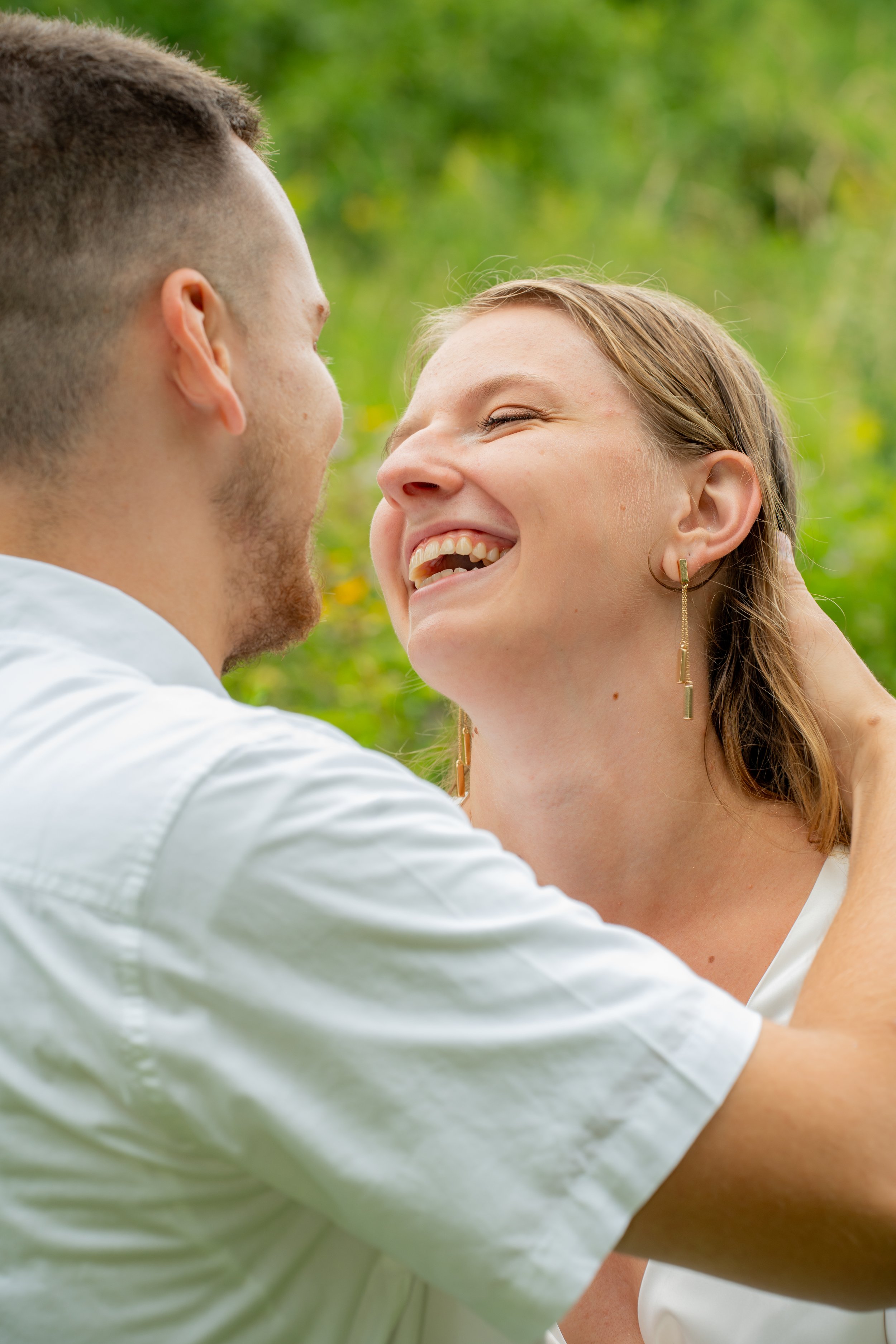 Romantic outdoor couple photography created for engaged couples who want images that feel honest and timeless.