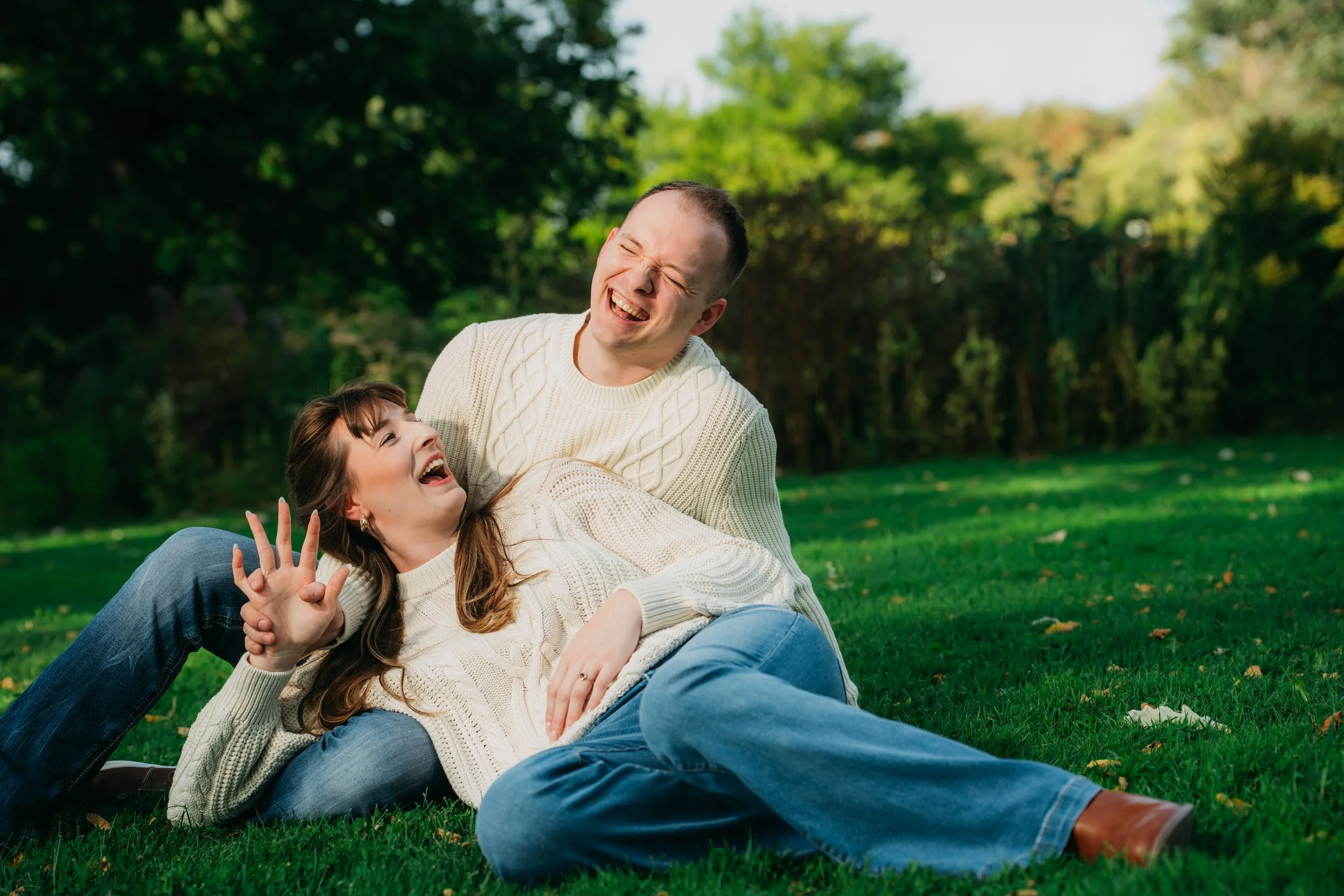 Romantic engagement photography session