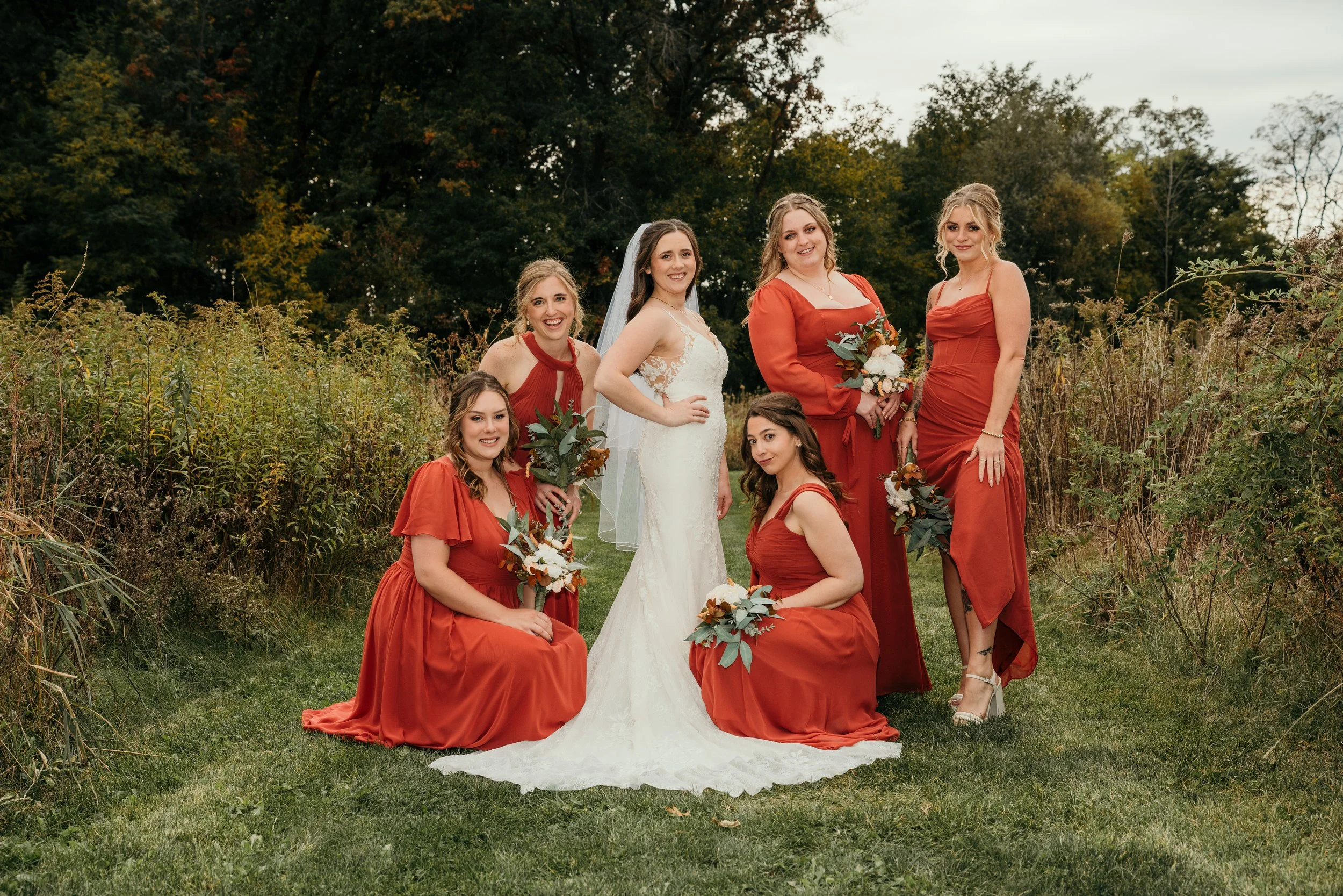 A groom and bride wedding portrait created with a calm, elegant, and romantic photography style.