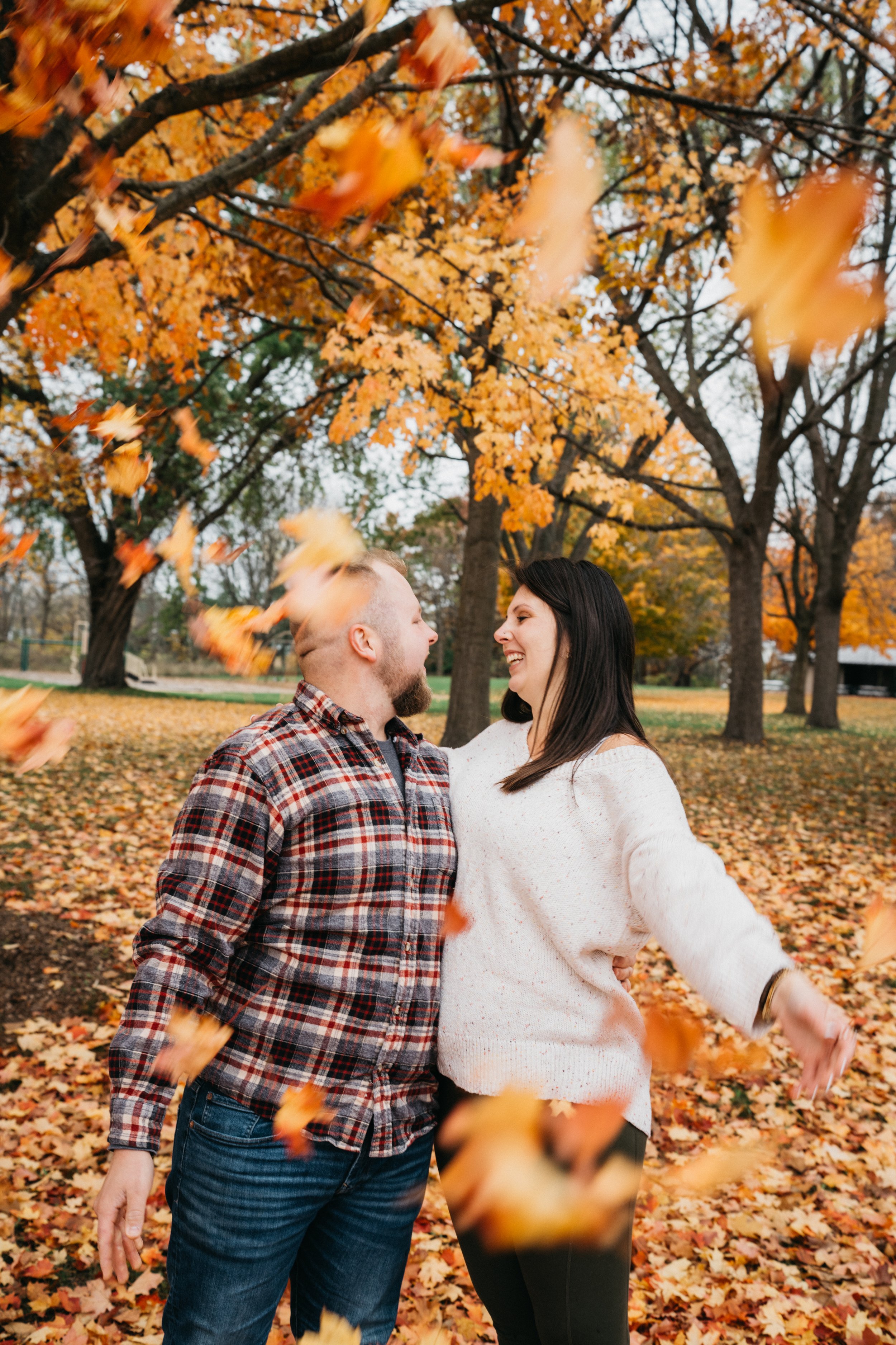 A romantic city engagement session documenting love, movement, and connection in a timeless way.