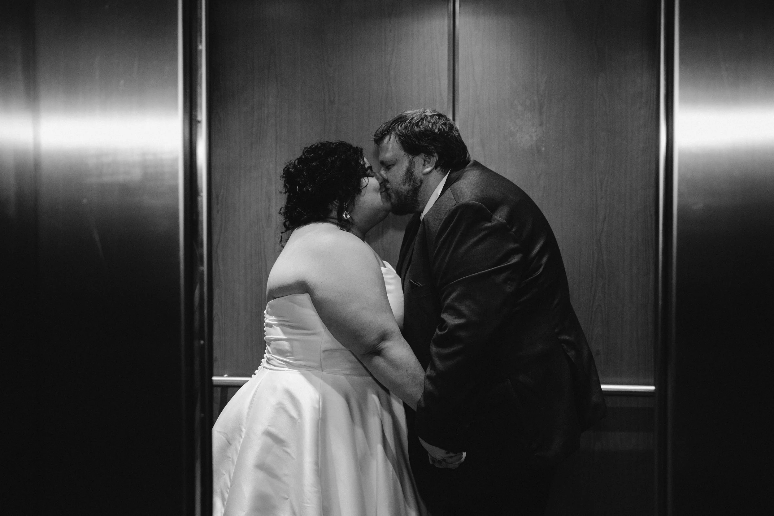 A joyful group wedding photo capturing the people who made the day even more meaningful.
