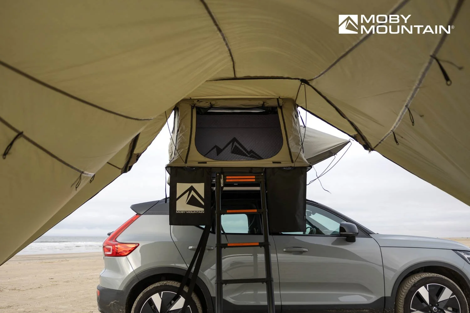 Awning inside hunterGreen I Horizontal I Moby Mountain roof top tents.jpg