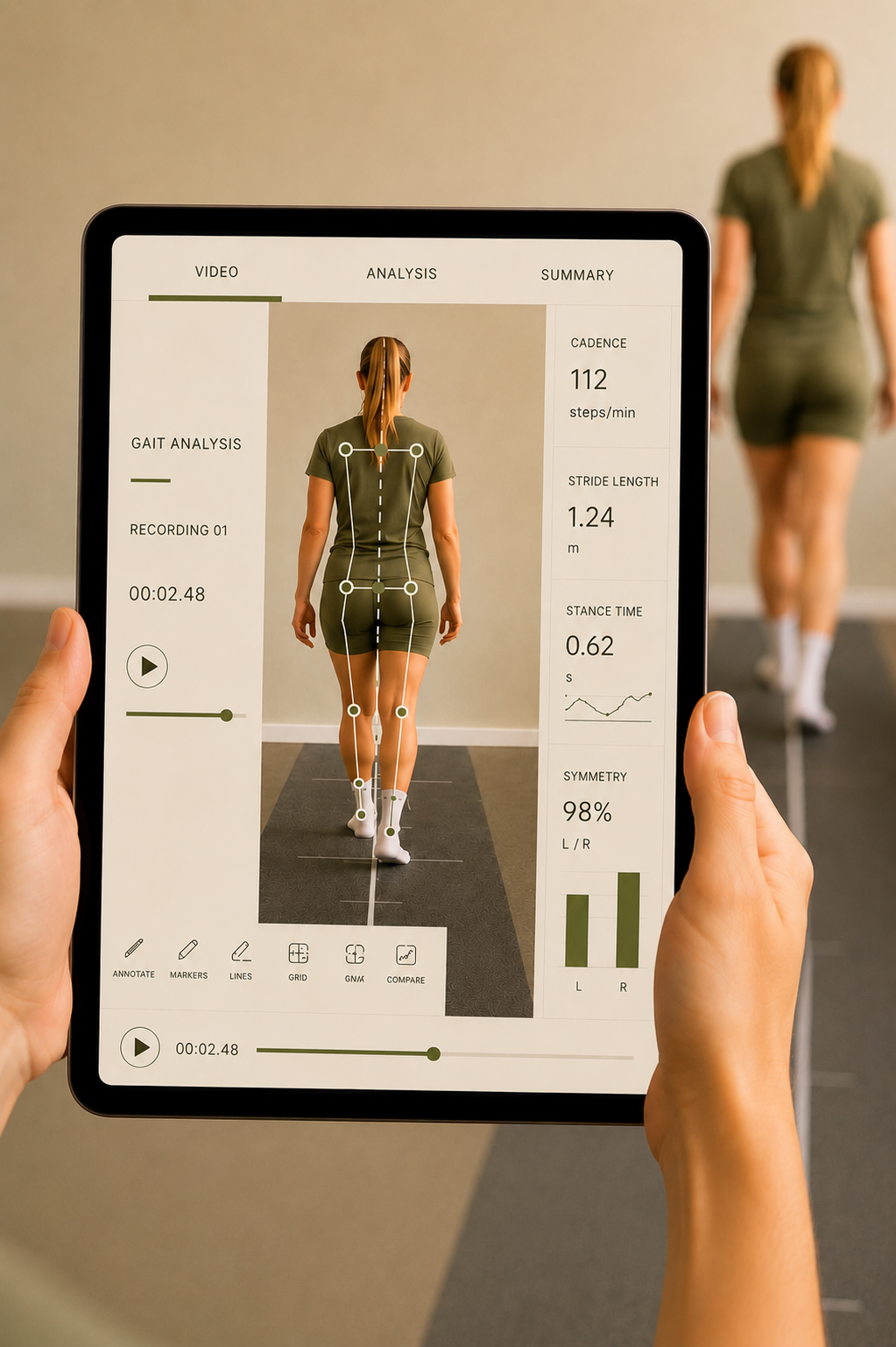 Movement analysis assessment at Sage Physio Rockingham