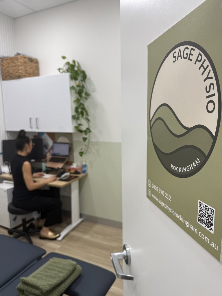 Emma Martel Physiotherapist in Sage Physio treatment room