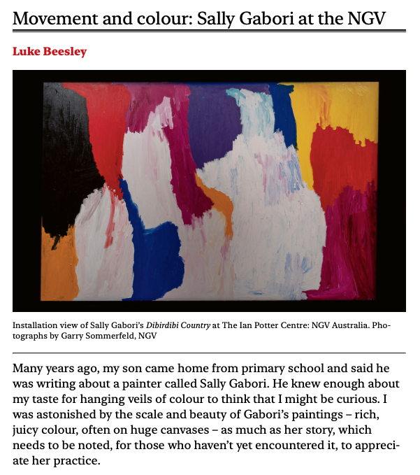 The Monthly: Sally Gabori at the NGV