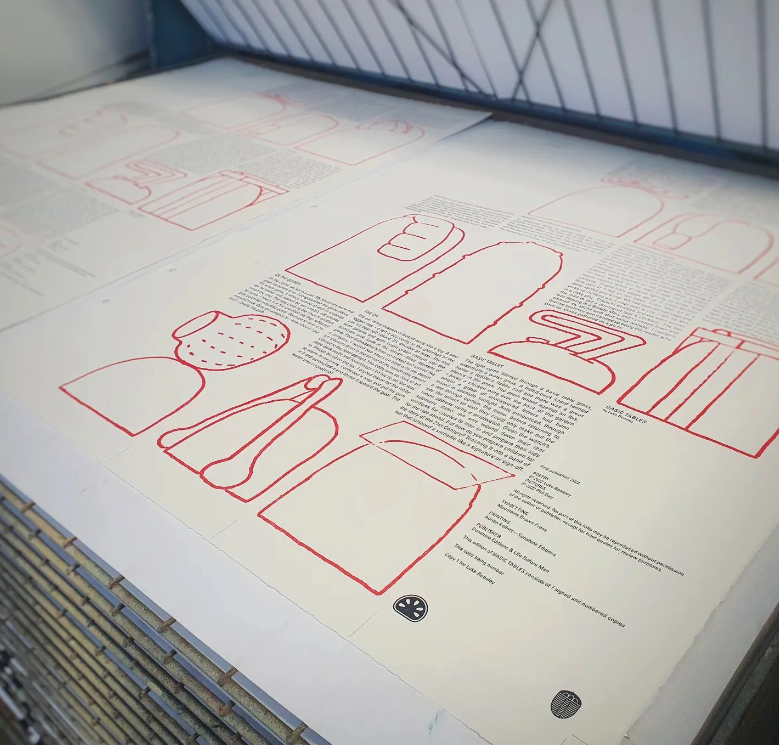 Basic Tables (Gazebo Books, 2022) Artist book collaboration with Phil Day