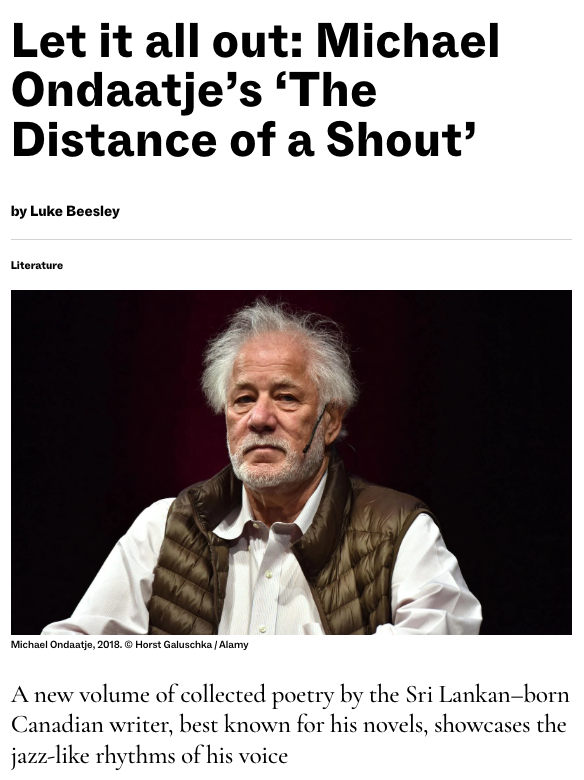 The Monthly: On Michael Ondaatje