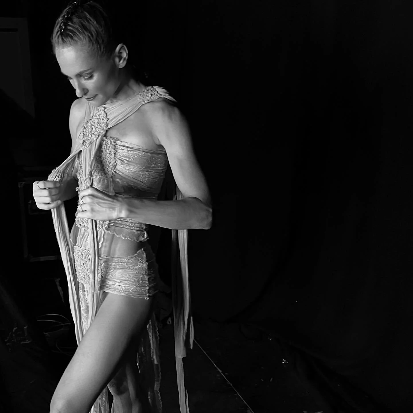 Professional dancer Katie Baring-Gould dressed in Jean Paul Gaultier's couture for worldwide production - Fashion Freak Show.