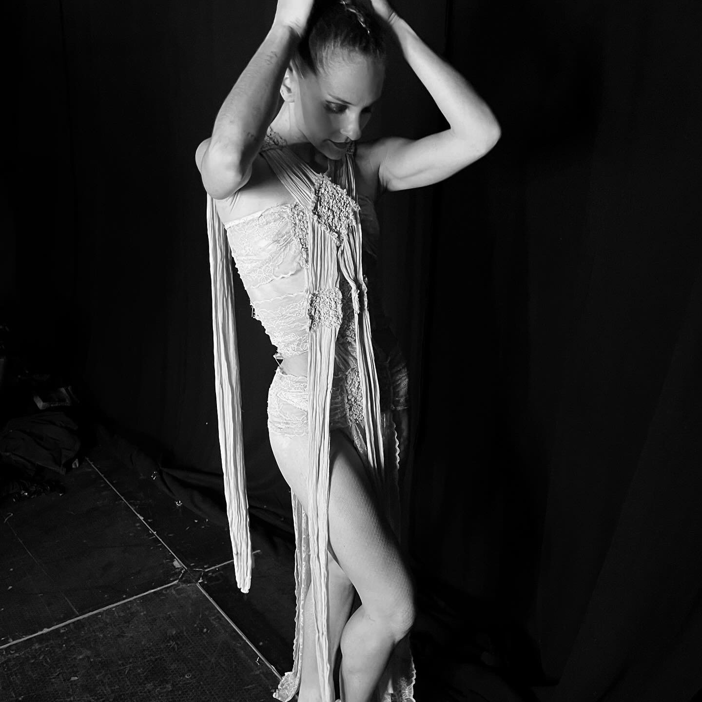 Jean Paul Gaultier couture piece worn by dancer model, Katie Baring-Gould.