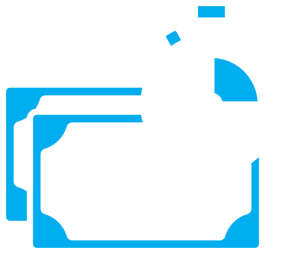 A stopwatch overlay on a stack of dollar bills, symbolizing financial timing or money management.