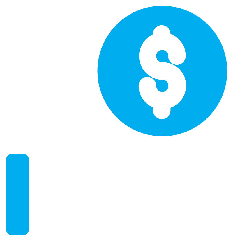 A hand holding a coin with a dollar sign, representing money or financial transaction.