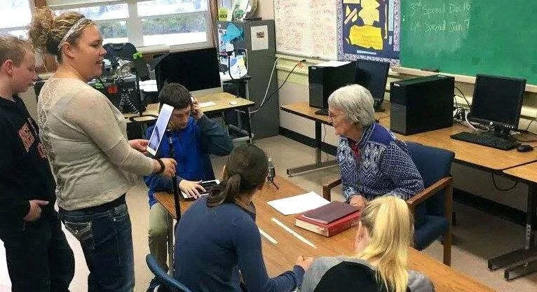 Students learn to record oral histories for Maxville project