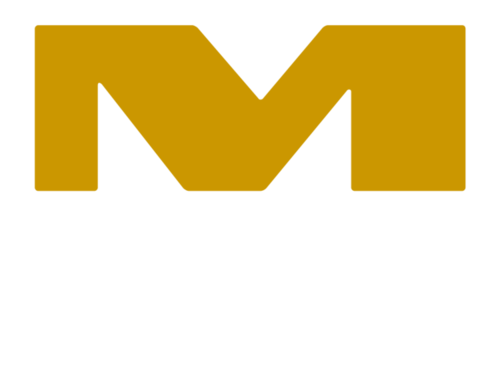 Maxville Heritage Interpretive Center logo in black, white, and gold.