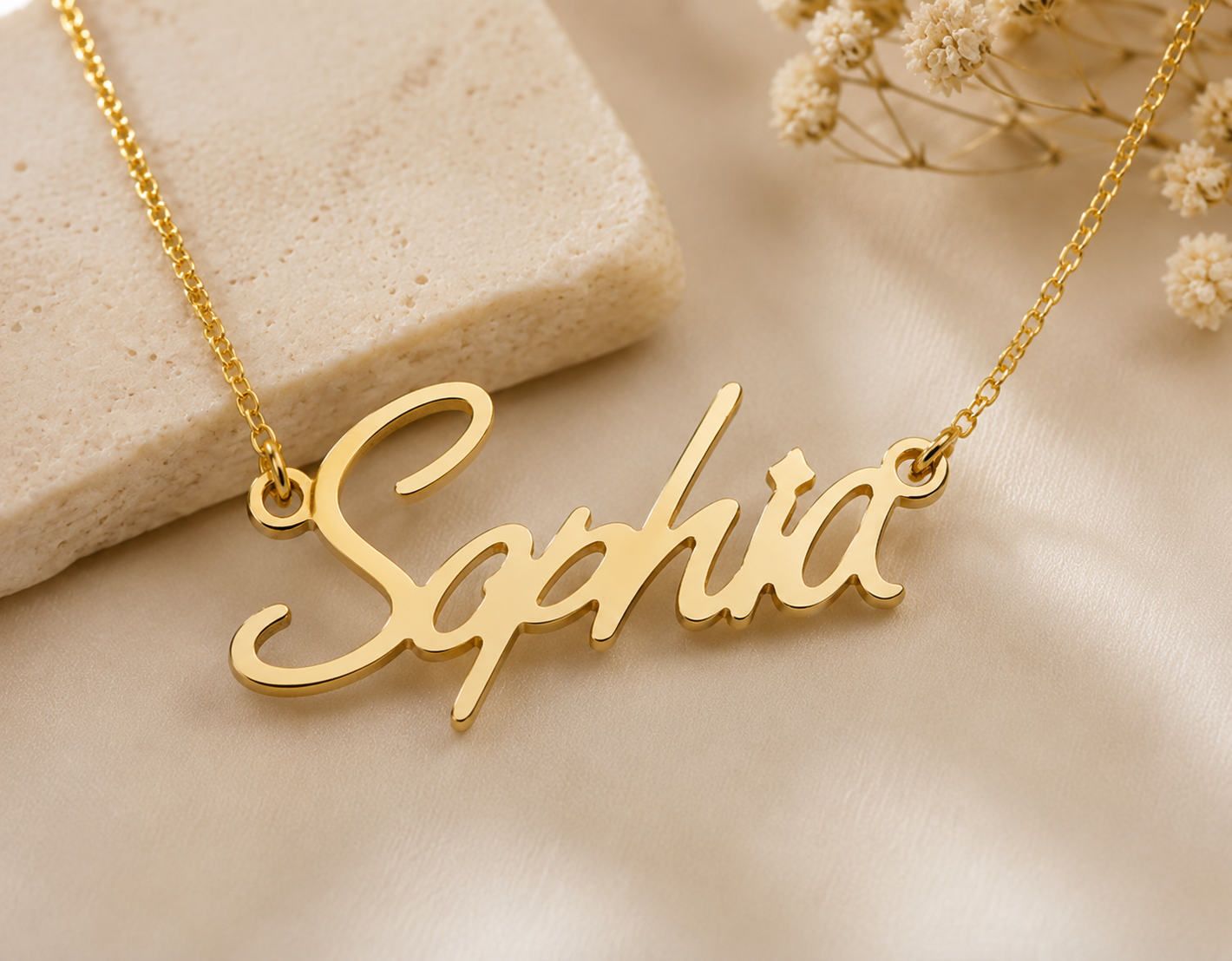 The Signature Script Necklace