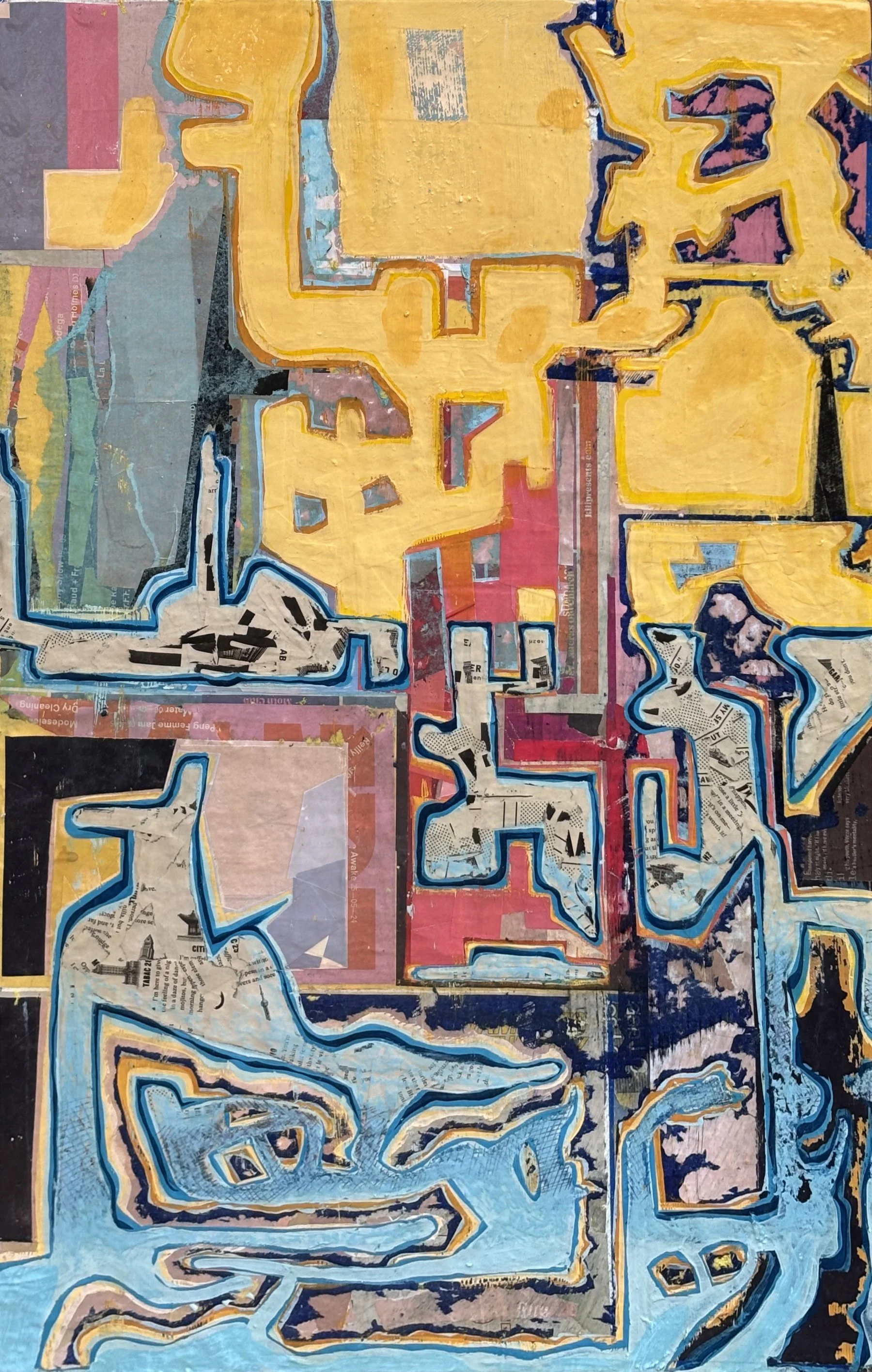 AFTER THE FLOOD  //
Mixed media on wood panel  //
51.2 cm 80.5 cm x 2 cm  //
MMXXV