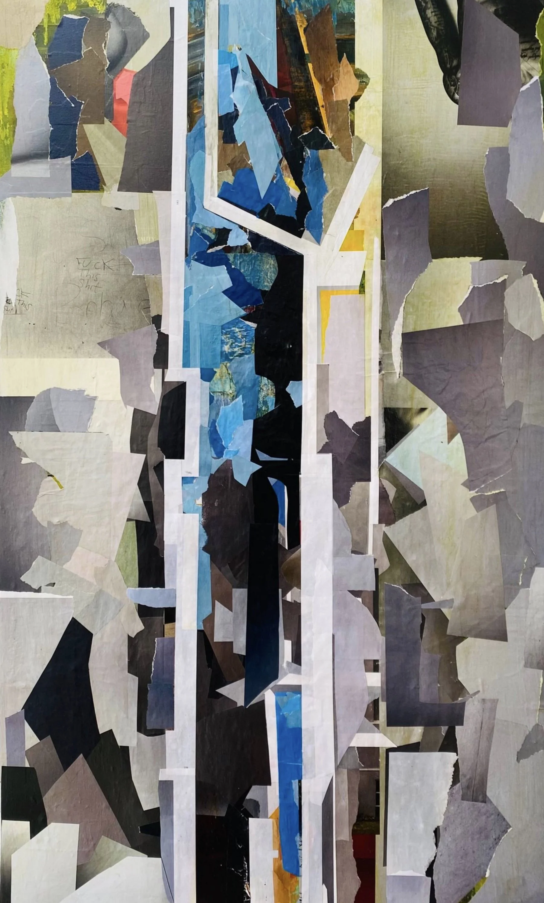 ALL WE ASK  //
Mixed media on wood panel   //
60 cm x 100 cm x 2 cm  //
MMXXIII