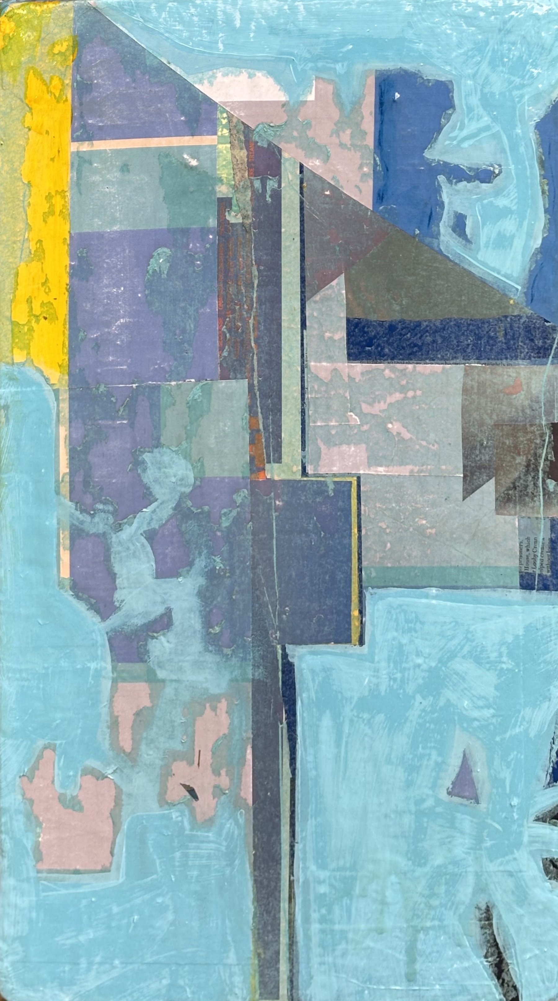 OUT OF ALIGNMENT  // 
Mixed media on wood panel  //
34 cm x 60.9 cm. //
MMXXV
