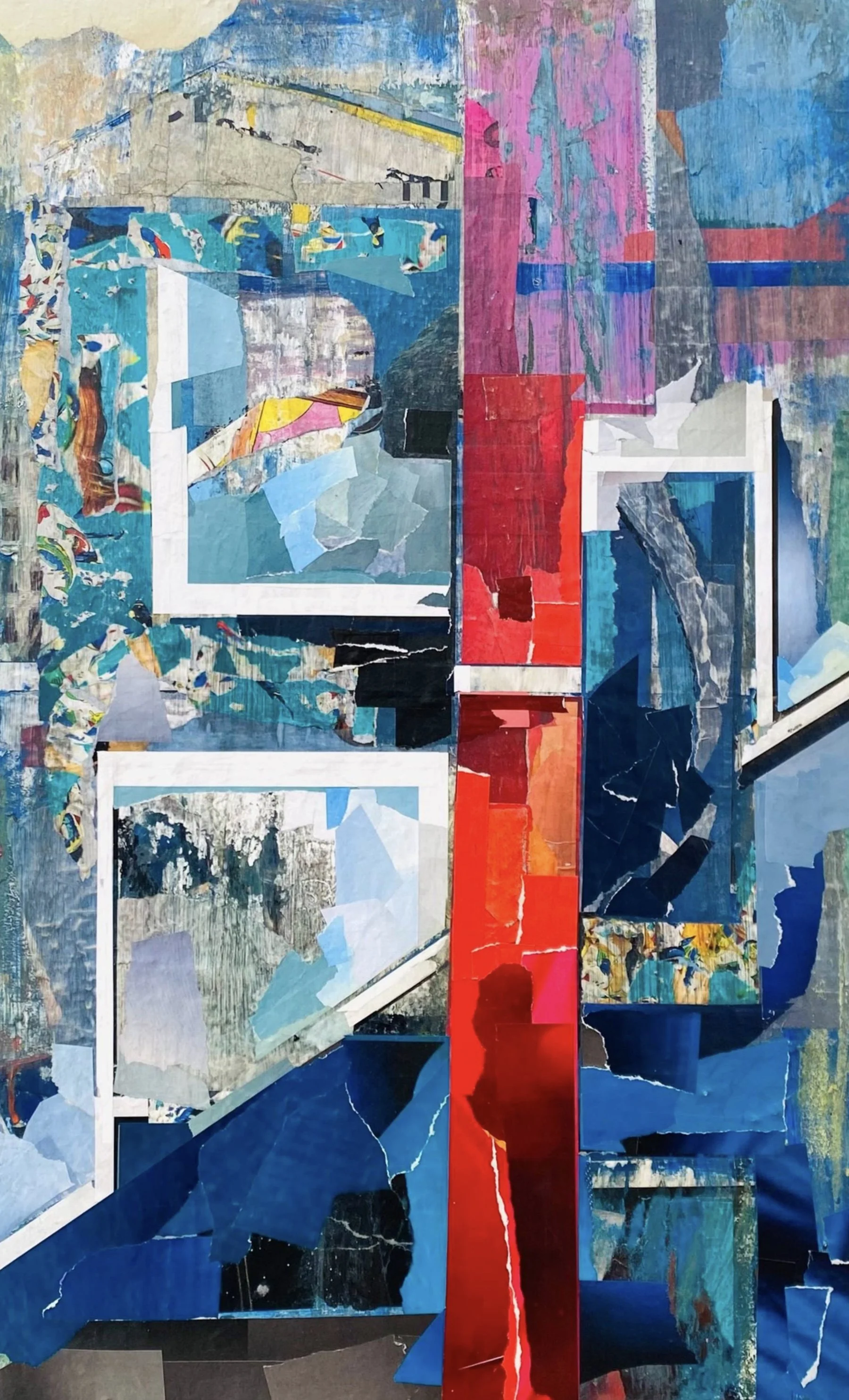 CHAMBER OF REFLECTION  //
Mixed media on wood panel   //
52 cm x 84 cm x 2 cm   //
MMXXIII