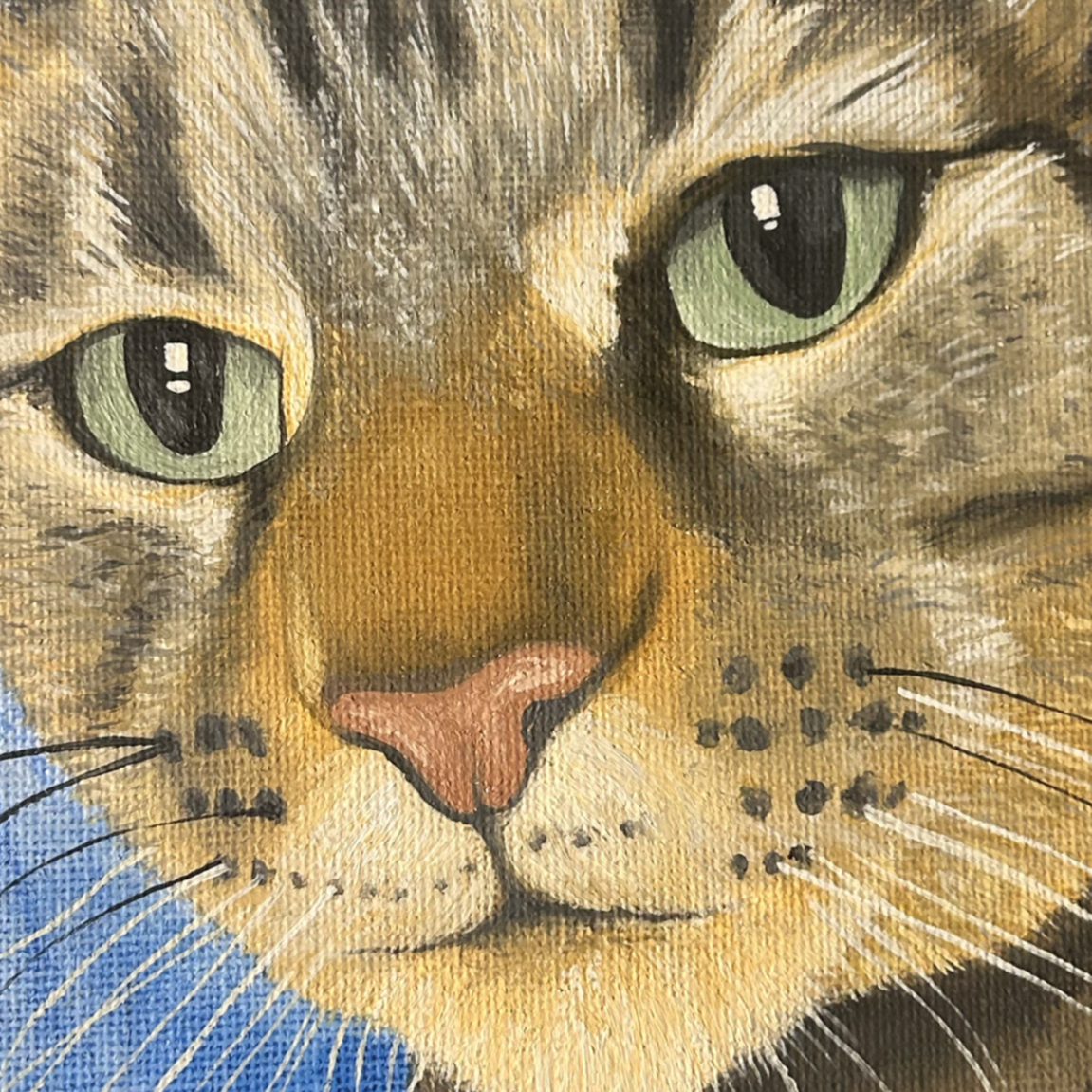 Beloved pet gingey captured in oil paint