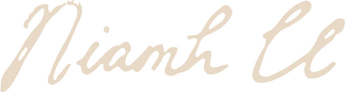 'Niamh U' written in cursive font