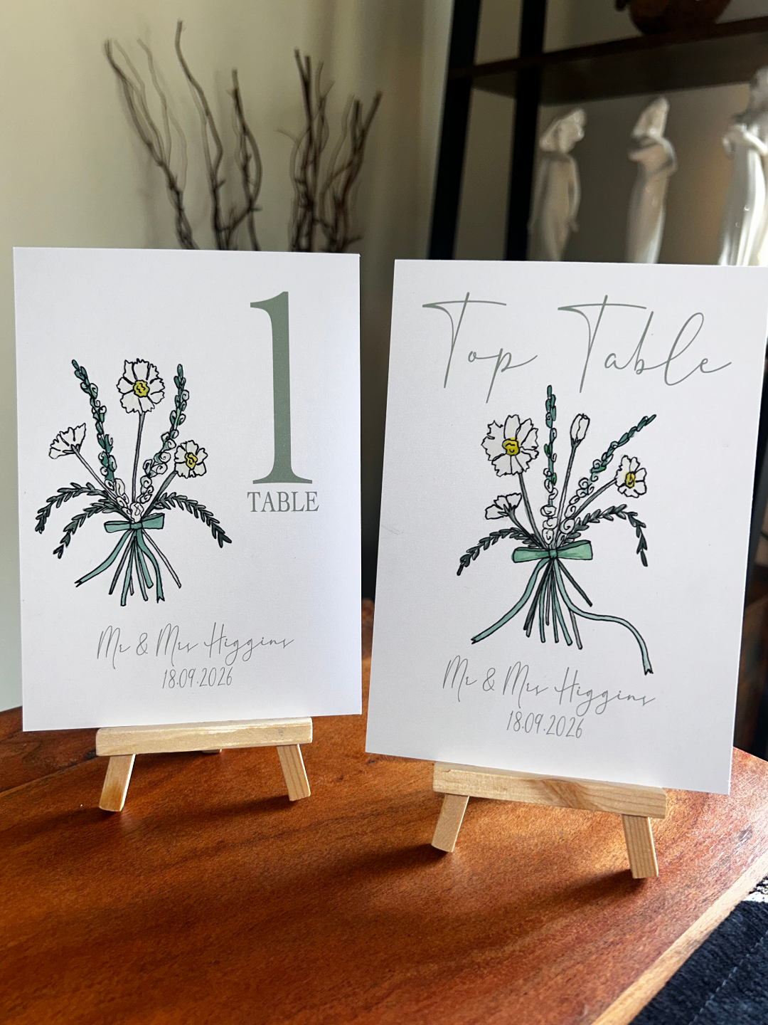 Wedding Table Numbers - Personalisable and Customisable