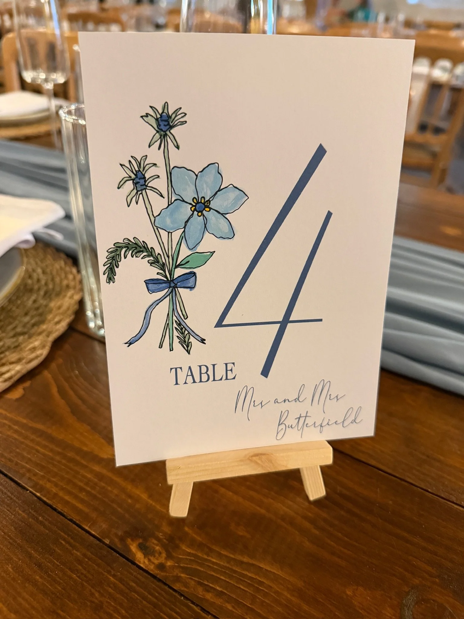 Wedding Table Numbers - Personalisable and Customisable