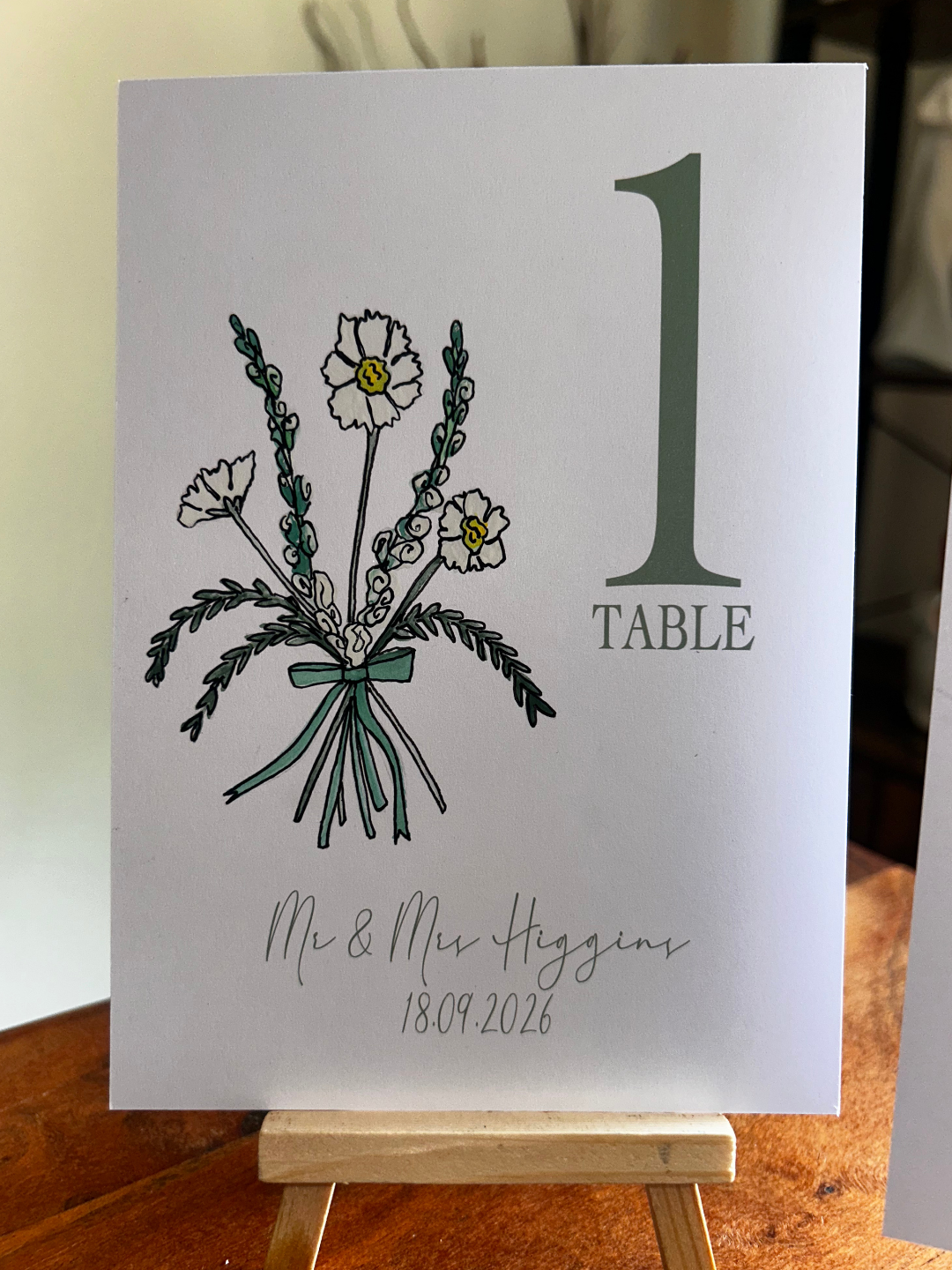 Wedding Table Numbers - Personalisable and Customisable