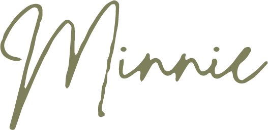 The word 'Minnie' written in a cursive font.