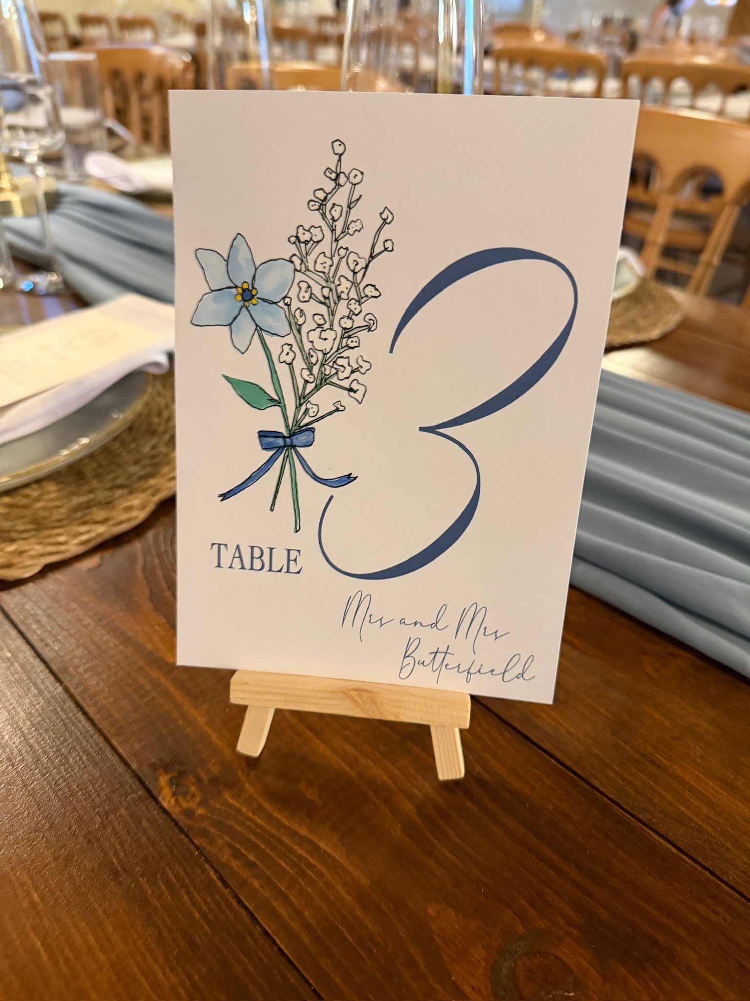Wedding Table Numbers - Personalisable and Customisable