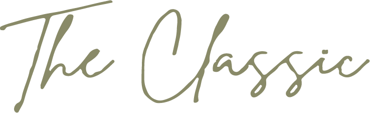 The Classic written in cursive script